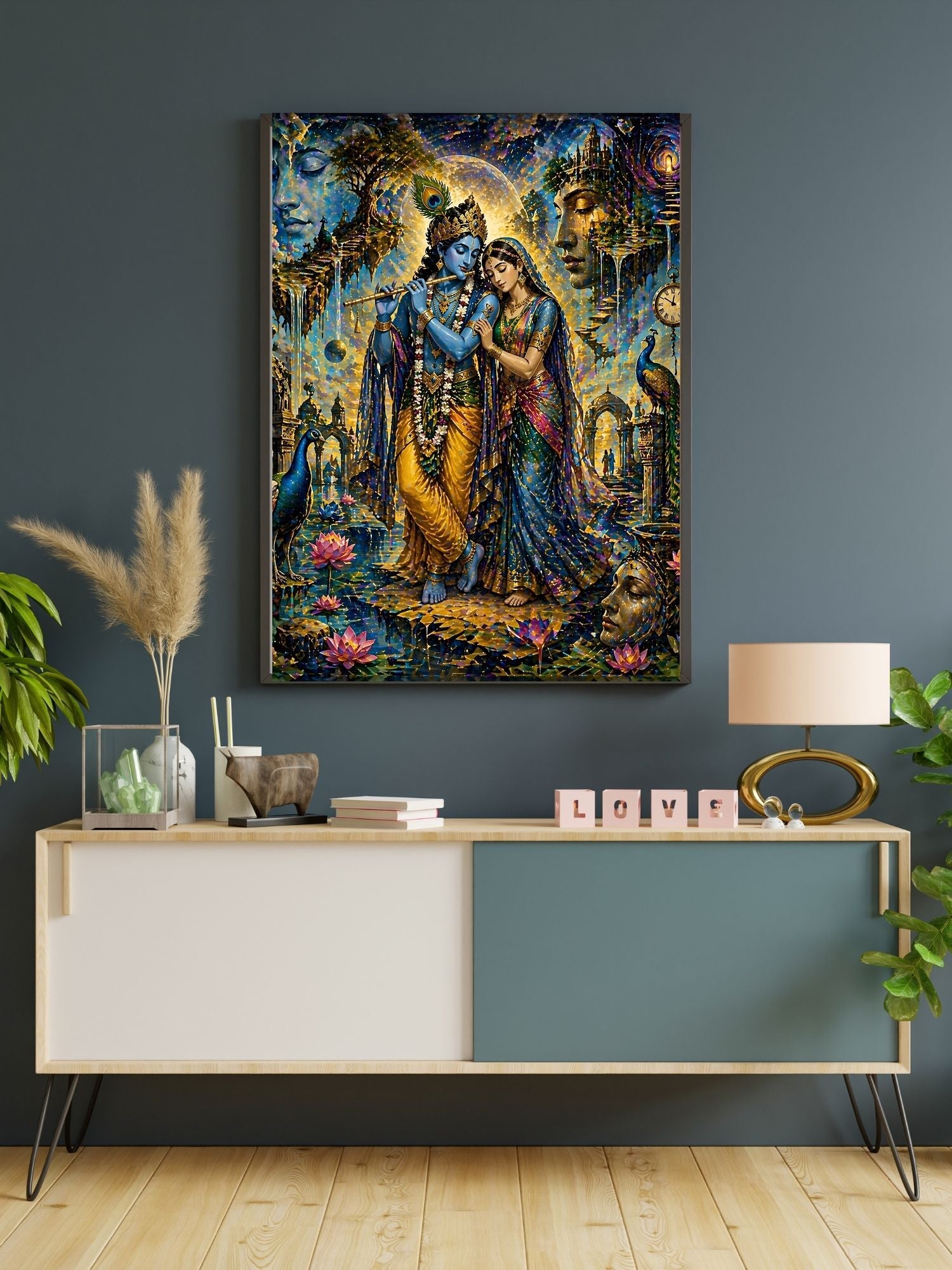 Commercial Use Lord Krishna Wall Art Bundle | Hindu Printable Decor | Commercial Use License Included | Spiritual Home Decor | Pooja Room Prints | Digital Download|sp66c