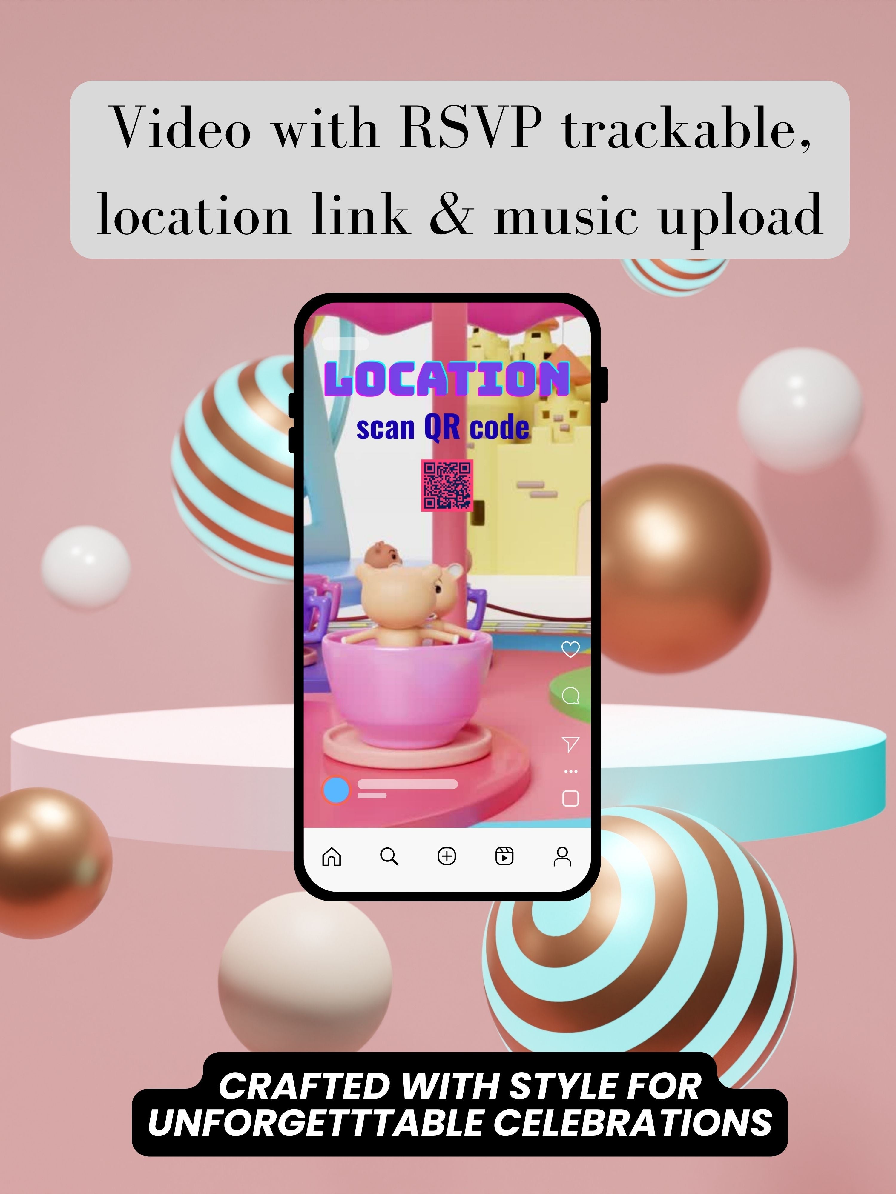 TOY RIDE Birthday Invitation Video | Editable Canva pro Template | Kids Party Invite | ki47