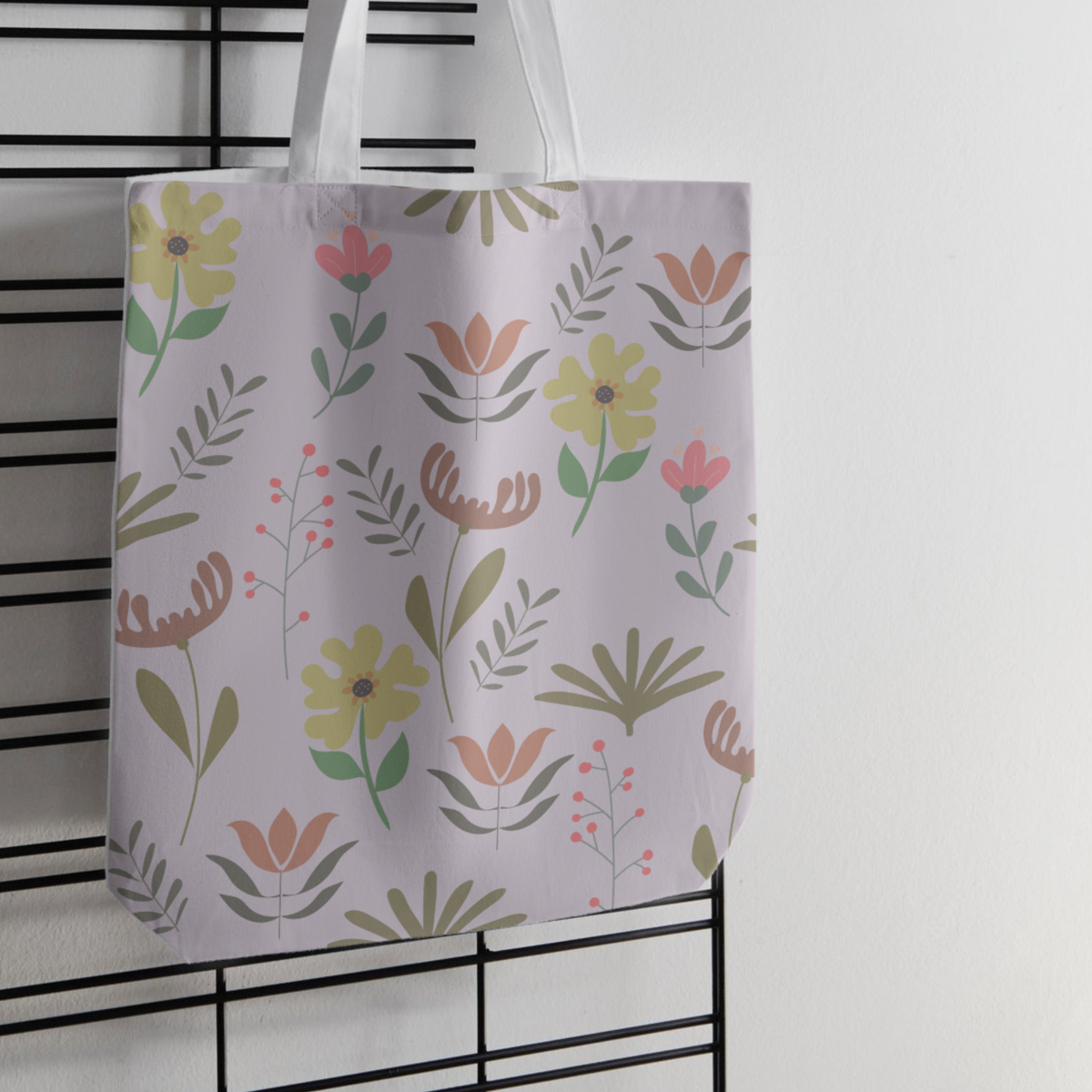 Boho Folk Floral Seamless Pattern Bundle 10 Colourways Commercial Use - Botanical Digital Paper Yellow Daisy Terracotta Tulip POD Etsy Boho Home Botanical Merchandise