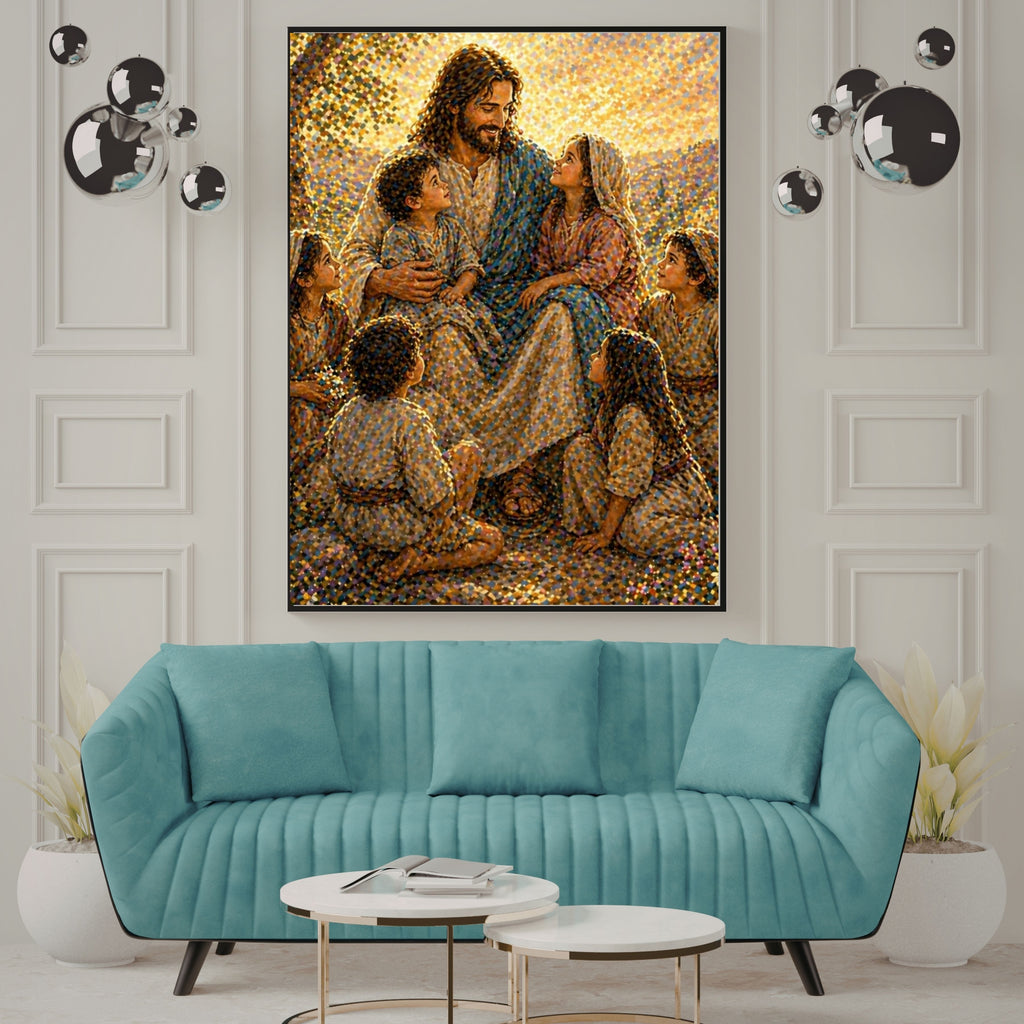 Jesus Wall Art Printable Set, Christian Nursery Decor, Bible Story Prints, Jesus with Children, Good Shepherd, Baptism, Faith Gift|sp18