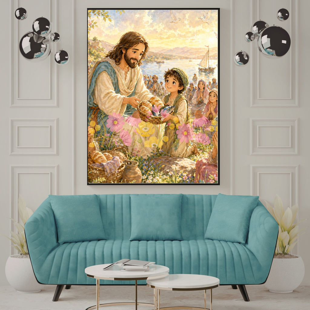 Jesus Wall Art Printable Set, Christian Nursery Decor, Bible Story Prints, Jesus with Children, Good Shepherd, Baptism, Faith Gift|sp11