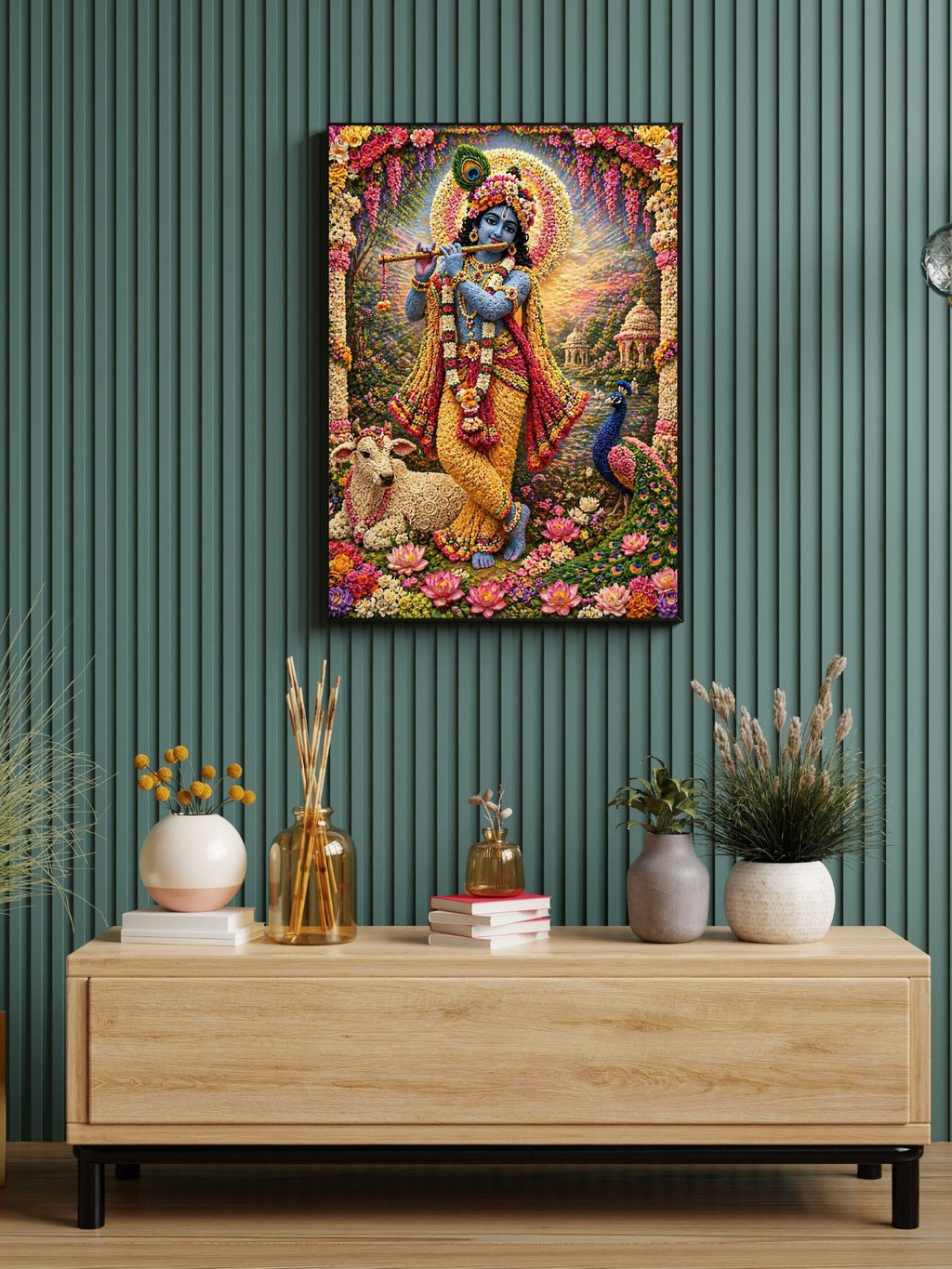 Lord Krishna Wall Art Printable, Krishna Digital Download, Hindu Wall Decor, Spiritual Home Decor, Pooja Room Art, Krishna Poster, Temple Artwork|sp77