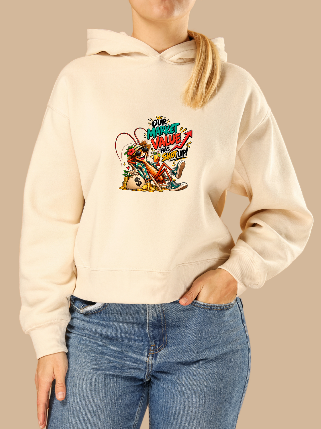 Our Market Value Has Shot Up Cockroach PNG | Investor Roach Shirt Art, 6 Sizes, Personal Use