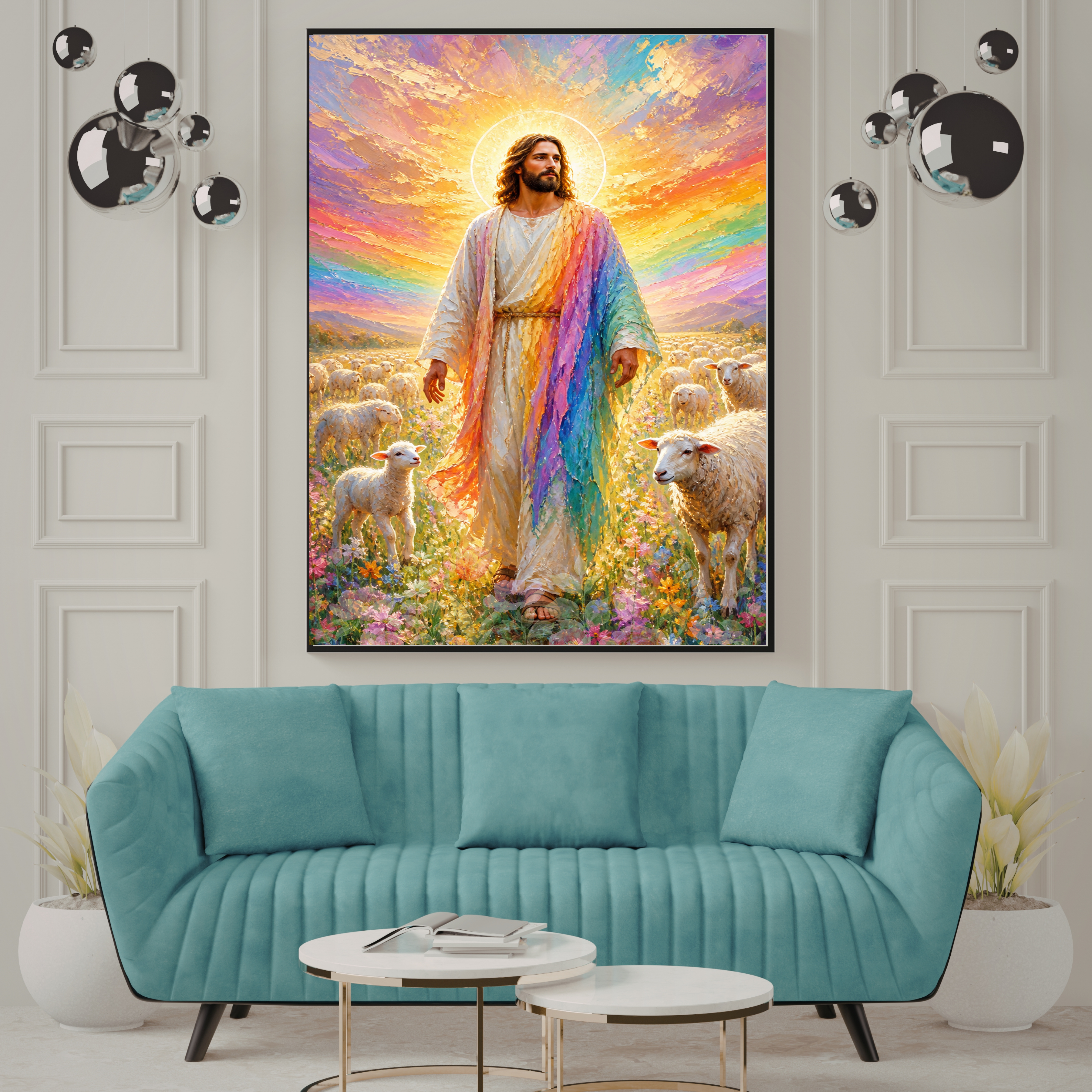 Jesus Wall Art Printable Set, Christian Nursery Decor, Bible Story Prints, Jesus with Children, Good Shepherd, Baptism, Faith Gift|sp46