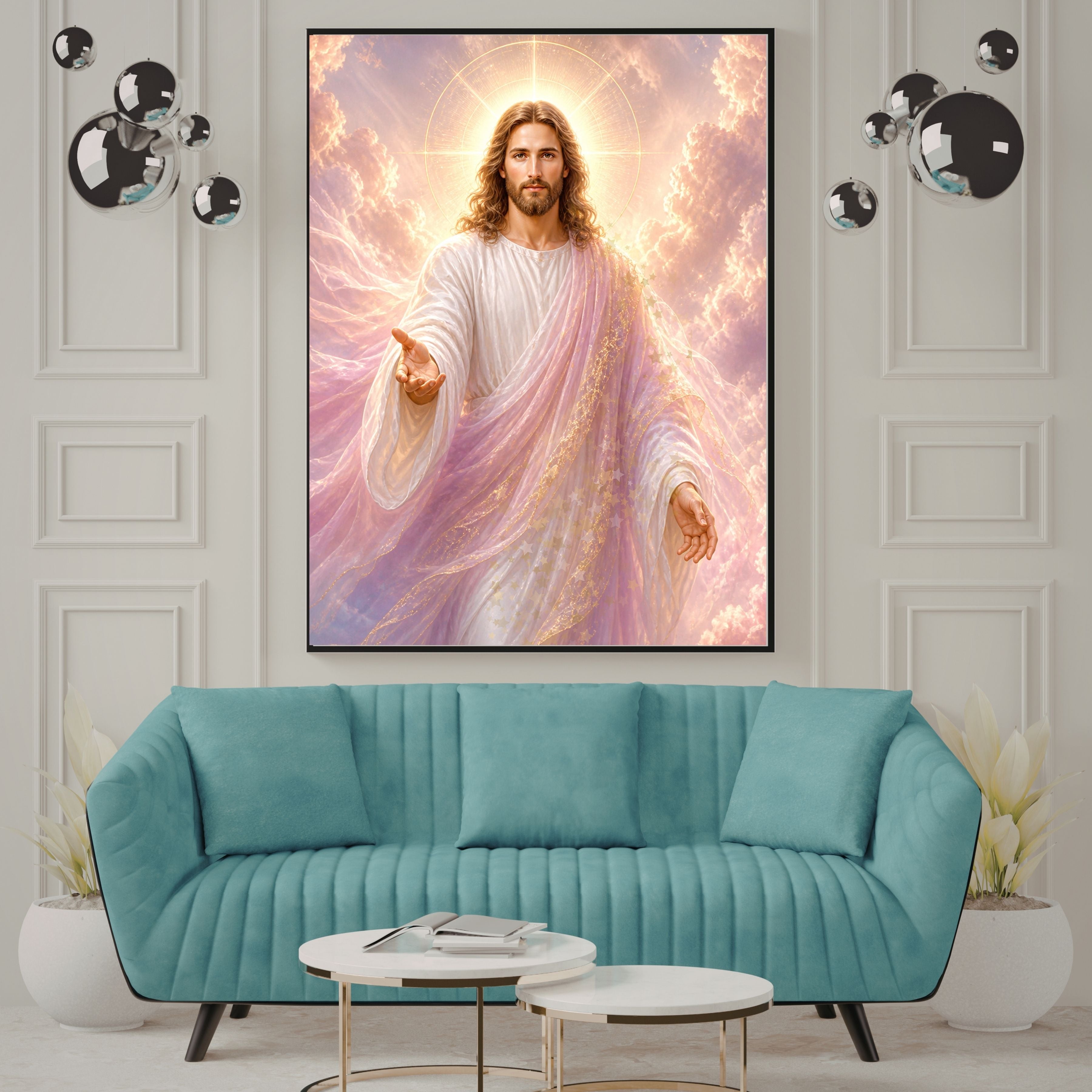 Jesus Wall Art Printable Set, Christian Nursery Decor, Bible Story Prints, Jesus with Children, Good Shepherd, Baptism, Faith Gift|sp43