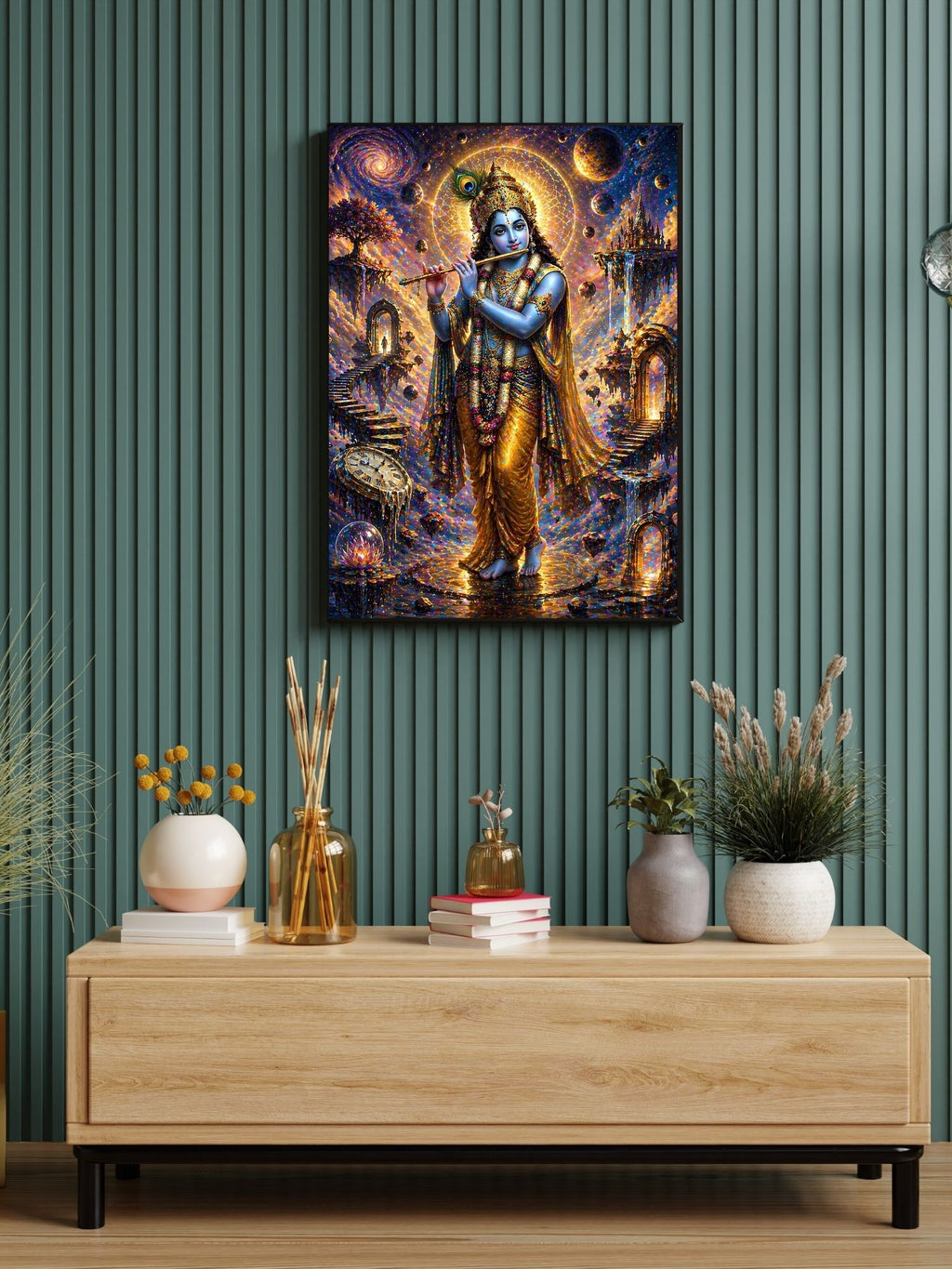 Commercial Use Lord Krishna Wall Art Bundle | Hindu Printable Decor | Commercial Use License Included | Spiritual Home Decor | Pooja Room Prints | Digital Download|sp48c