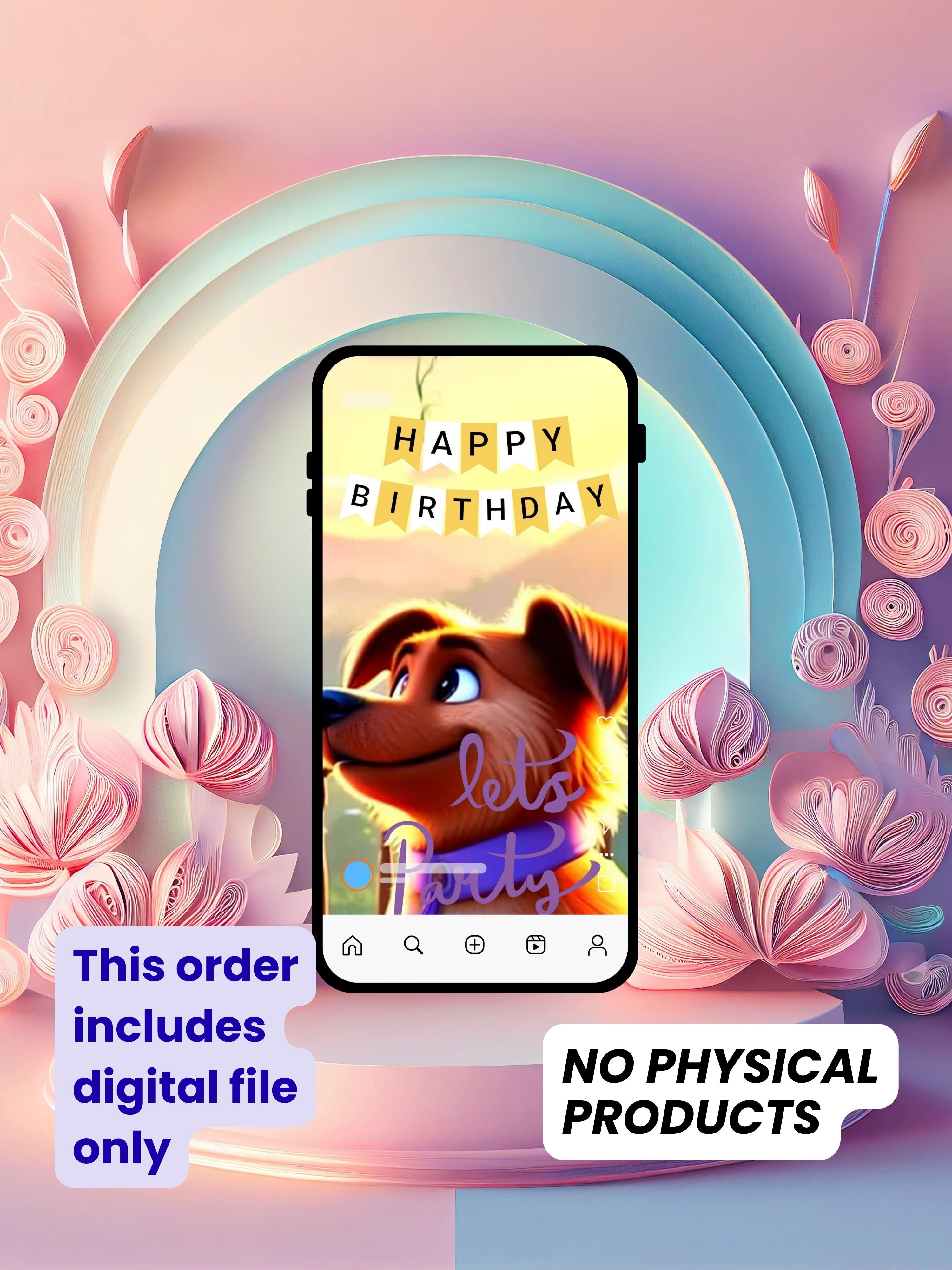 ANIMAL THEME Birthday Invitation Video | Editable Canva pro Template | Kids Party Invite | ki25