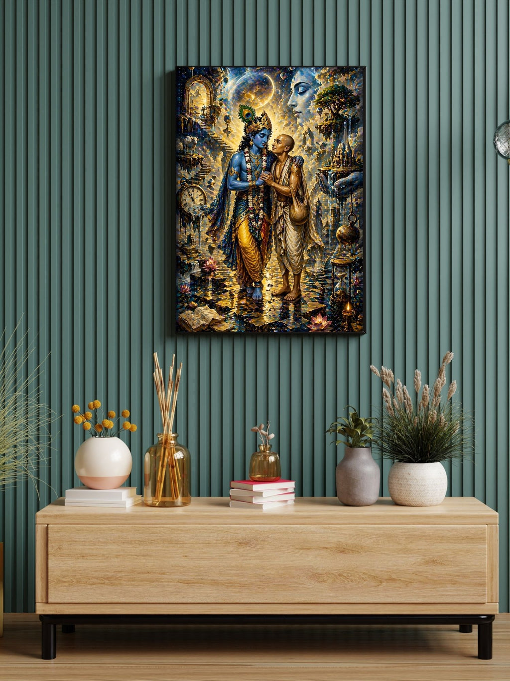 Commercial Use Lord Krishna Wall Art Bundle | Hindu Printable Decor | Commercial Use License Included | Spiritual Home Decor | Pooja Room Prints | Digital Download|sp67c