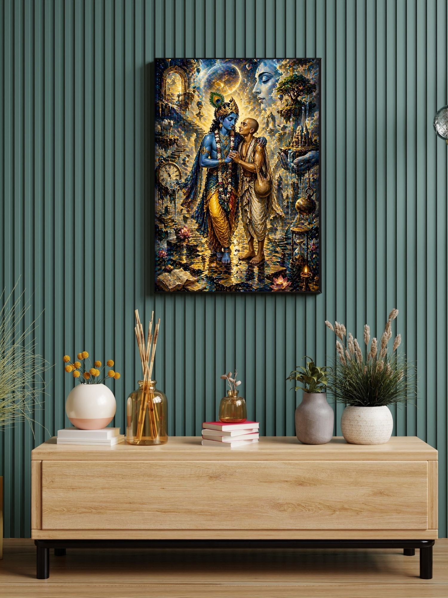 Commercial Use Lord Krishna Wall Art Bundle | Hindu Printable Decor | Commercial Use License Included | Spiritual Home Decor | Pooja Room Prints | Digital Download|sp67c