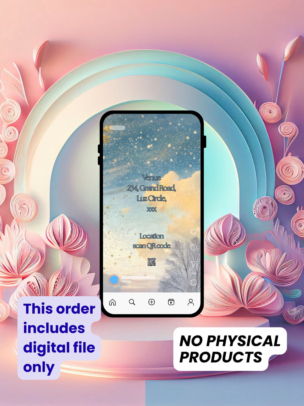 NATURE THEME Editable Birthday Video Invitation | Canva Pro Template | Woodland Kids Party Invite | Photo, Music, QR Code | Instant Download|ki13