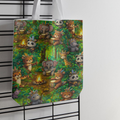 Cute Tribal Adventure Animals Forest Seamless Pattern Bundle 10 Colourways - Kids Digital Paper Tiger Elephant Panda Bear Drums Campfire Kids Room Decor Personal Use