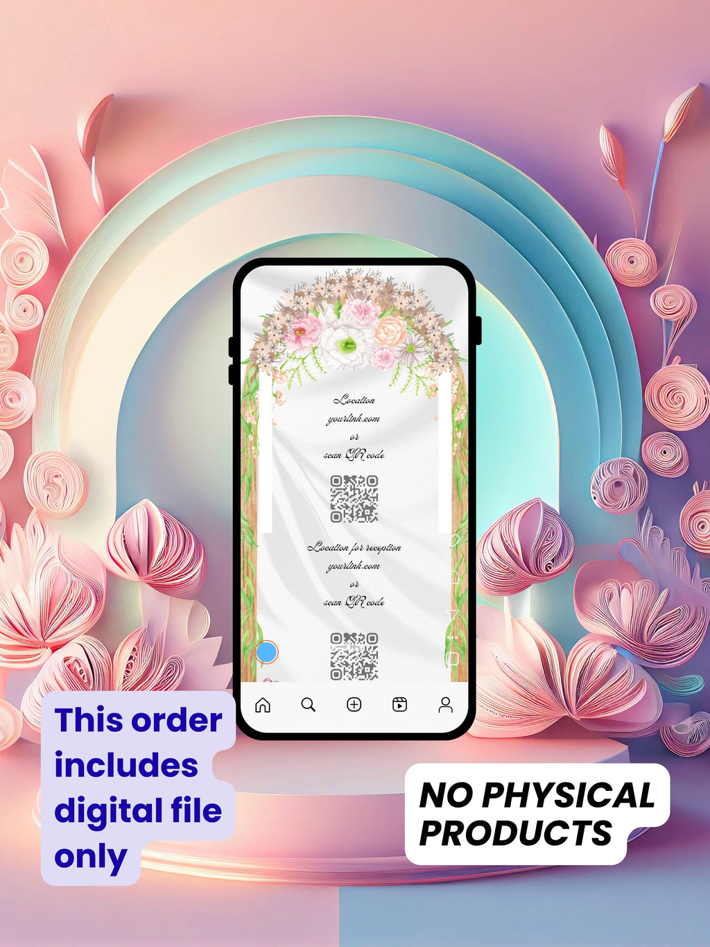 WI0010C-Commercial Use CHURCH WEDDING Invitation Video Template | Editable Christian Wedding Invite |Digital Wedding Invitation |Wedding Video