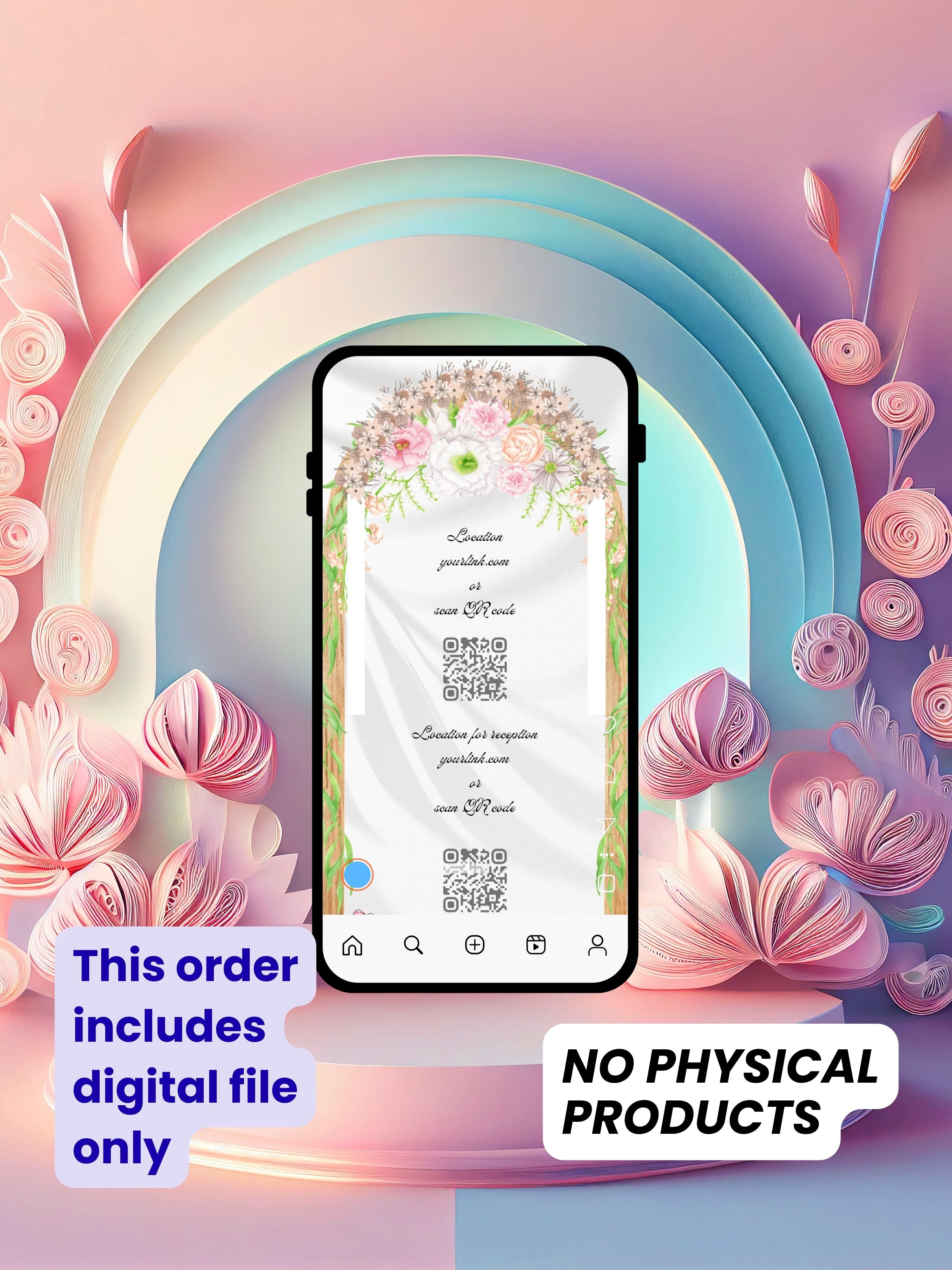 WI0010C-Commercial Use CHURCH WEDDING Invitation Video Template | Editable Christian Wedding Invite |Digital Wedding Invitation |Wedding Video