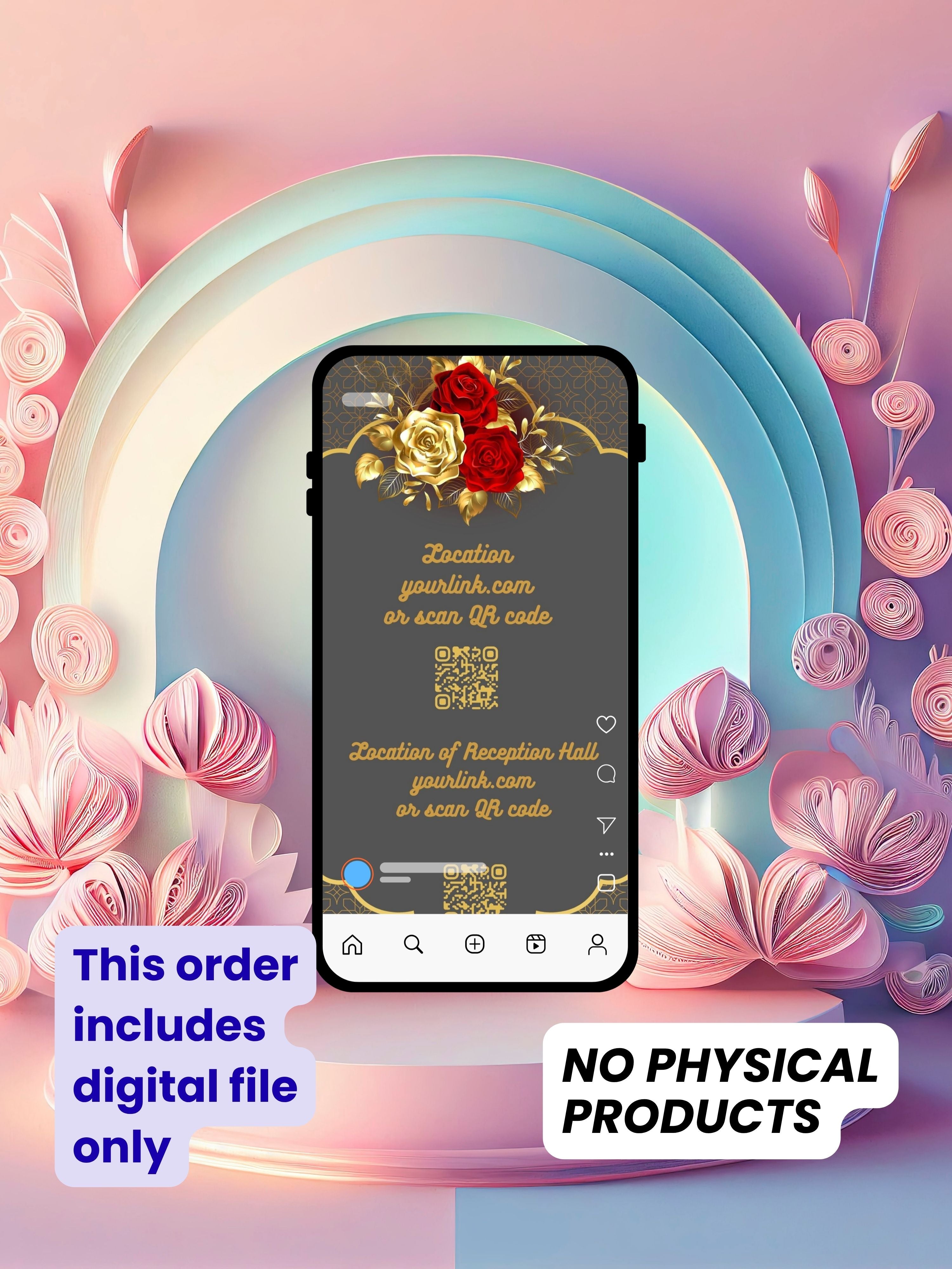 WI0012C-Commercial Use CHURCH WEDDING Invitation Video Template | Editable Christian Wedding Invite |Digital Wedding Invitation |Wedding Video
