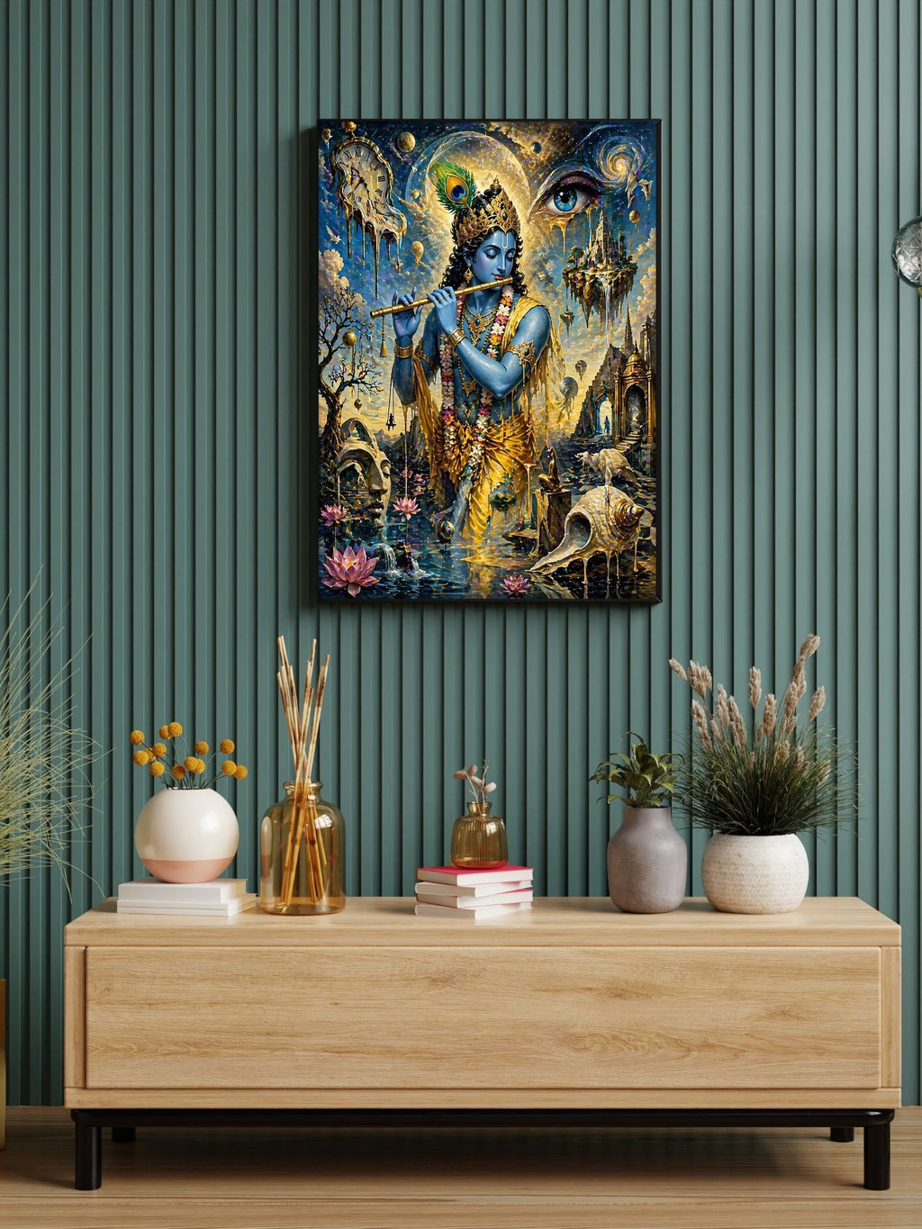 Commercial Use Lord Krishna Wall Art Bundle | Hindu Printable Decor | Commercial Use License Included | Spiritual Home Decor | Pooja Room Prints | Digital Download|sp65c