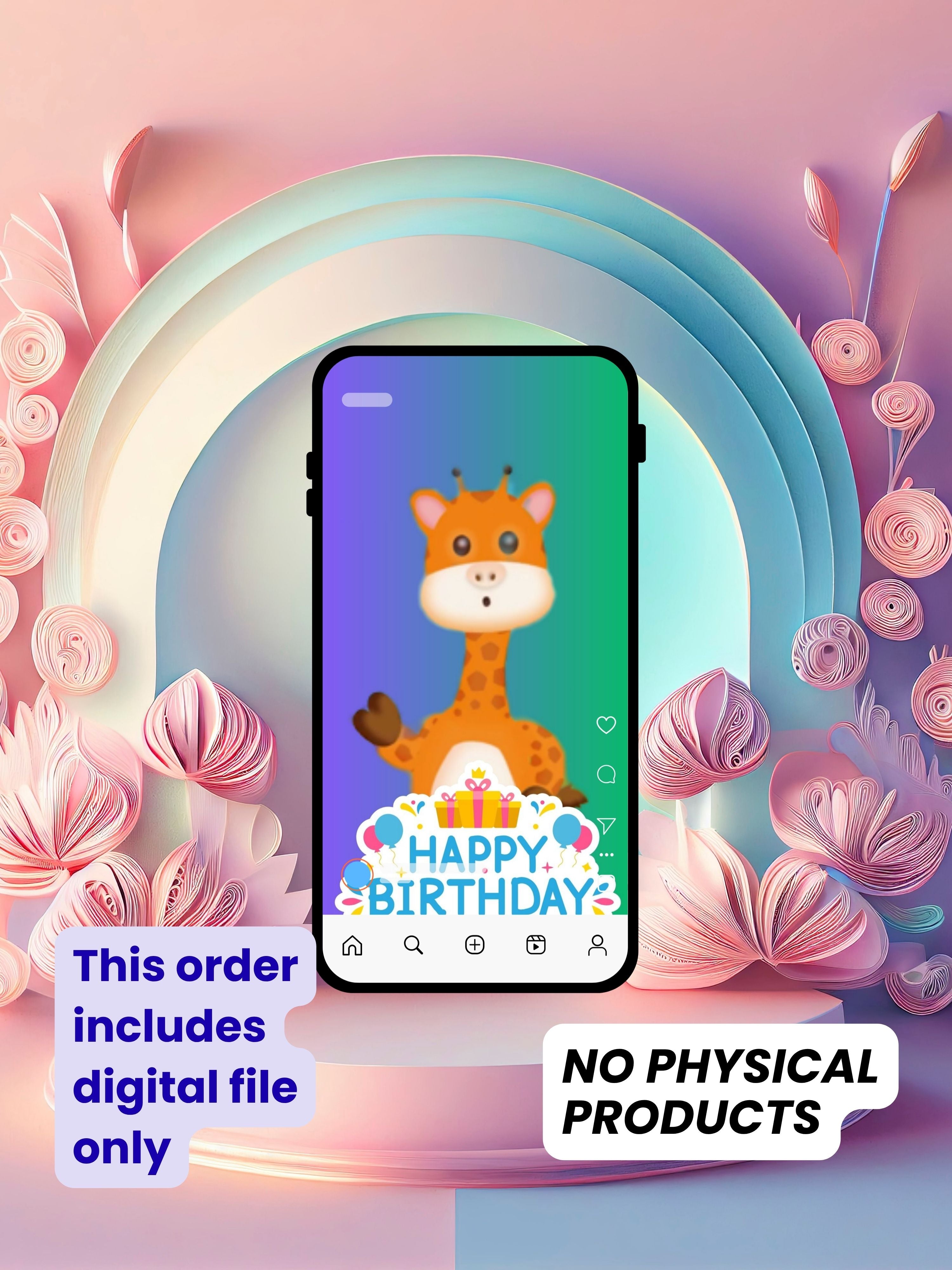 commercial use ANIMAL THEME Birthday Invitation Video | Editable Canva pro Template | Kids Party Invite | ki33c