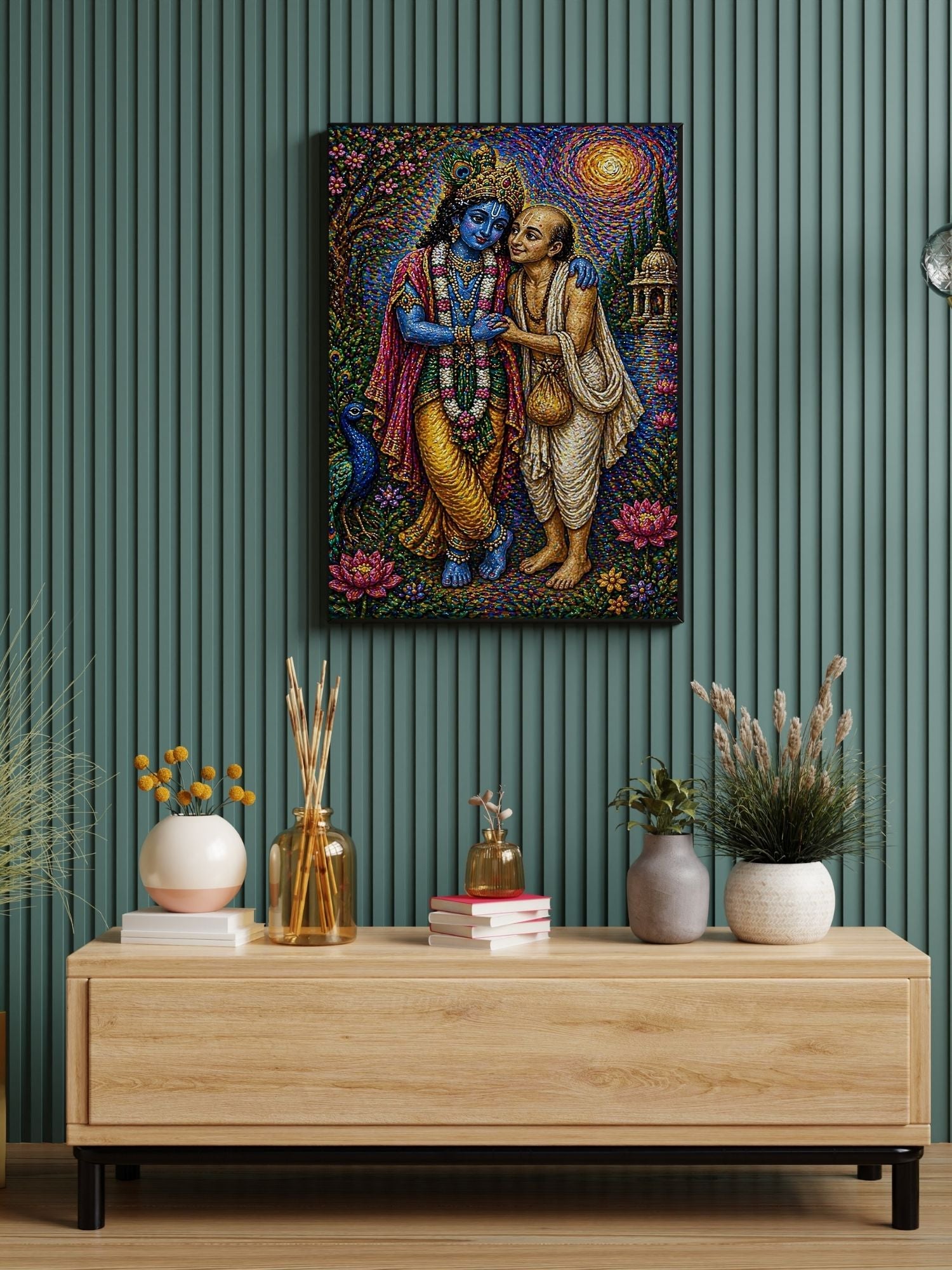 Lord Krishna Wall Art Printable, Krishna Digital Download, Hindu Wall Decor, Spiritual Home Decor, Pooja Room Art, Krishna Poster, Temple Artwork|sp53