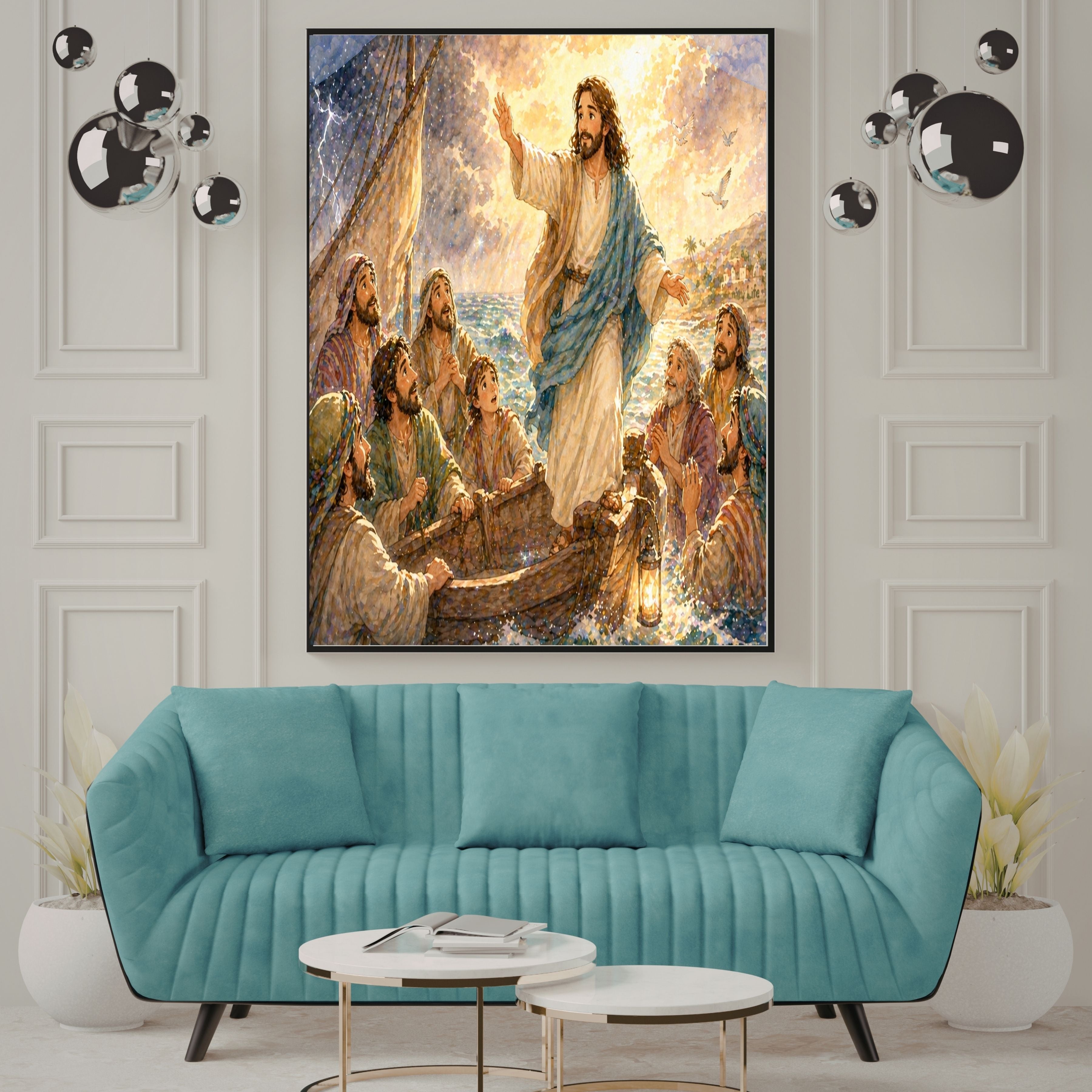 Jesus Wall Art Printable Set, Christian Nursery Decor, Bible Story Prints, Jesus with Children, Good Shepherd, Baptism, Faith Gift|sp12