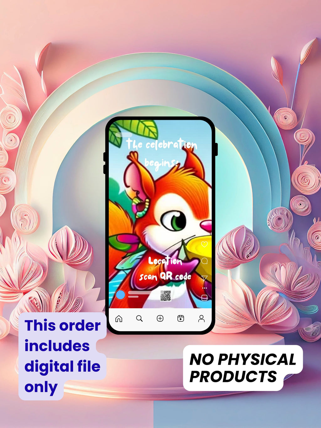 commercial use ANIMAL THEME Birthday Invitation Video | Editable Canva pro Template | Kids Party Invite | ki18c