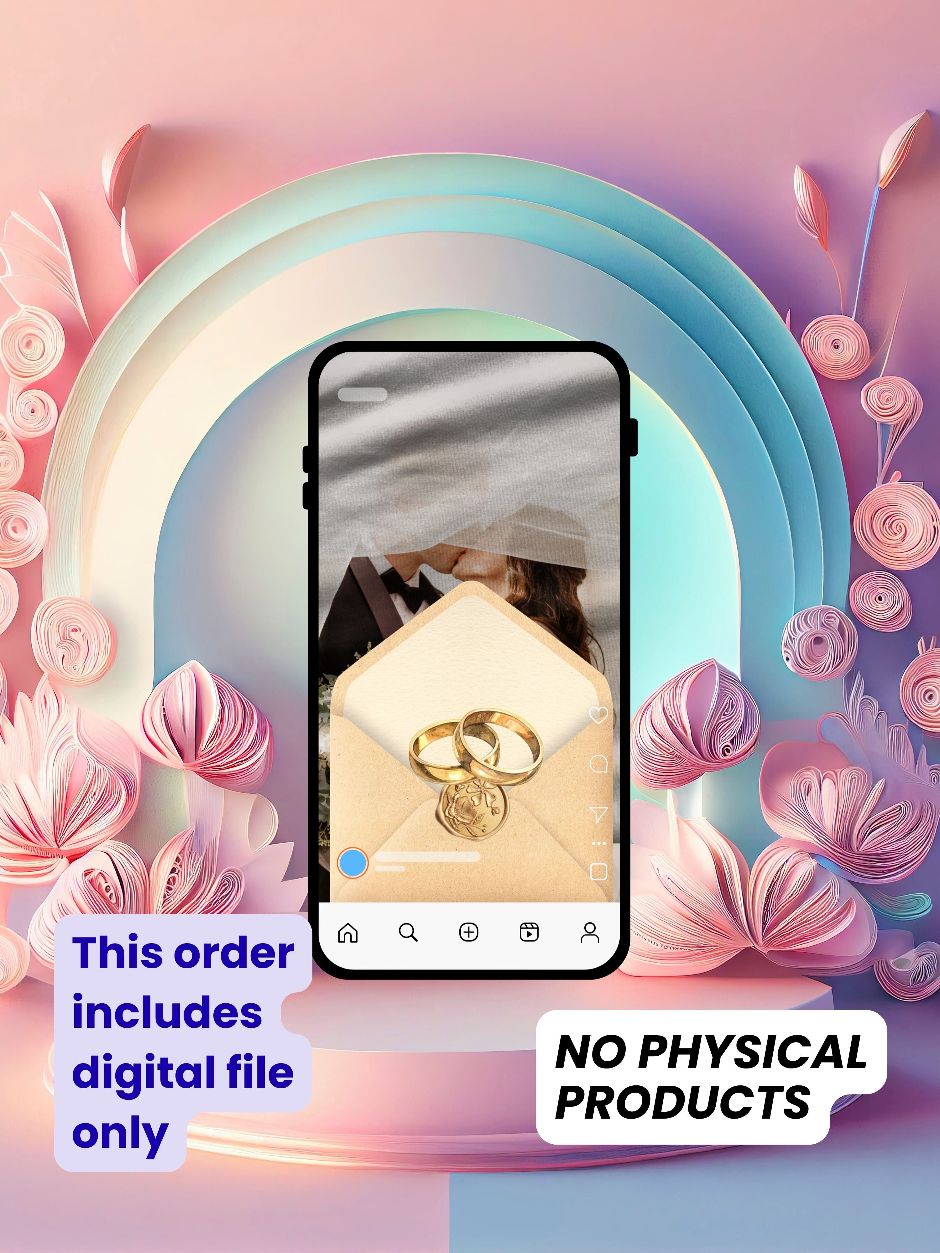 WI0002-CHURCH WEDDING Invitation Video Template | Editable Christian Wedding Invite |Digital Wedding Invitation |Wedding Video