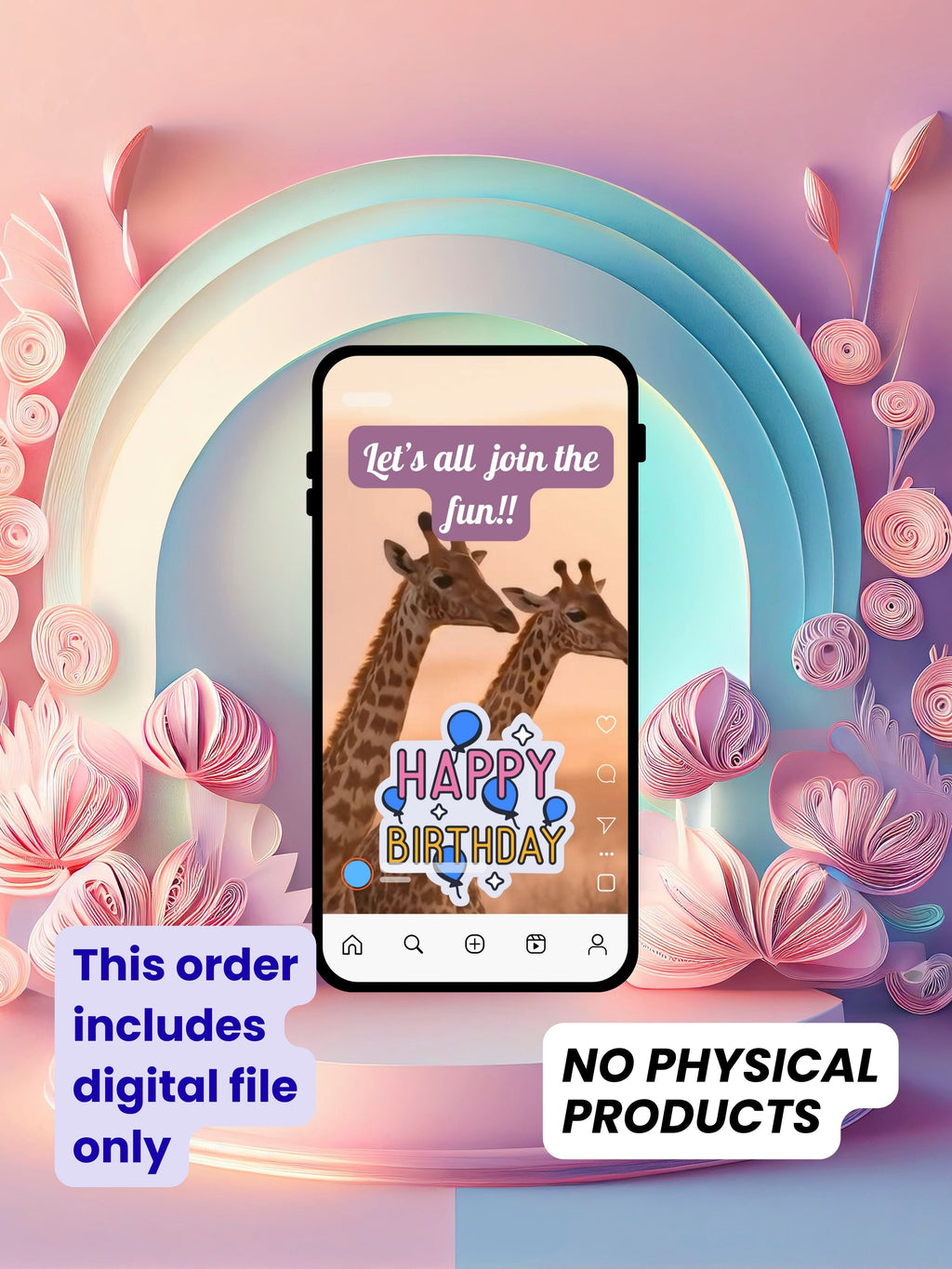 commercial use ANIMAL THEME Birthday Invitation Video | Editable Canva pro Template | Kids Party Invite | ki32c