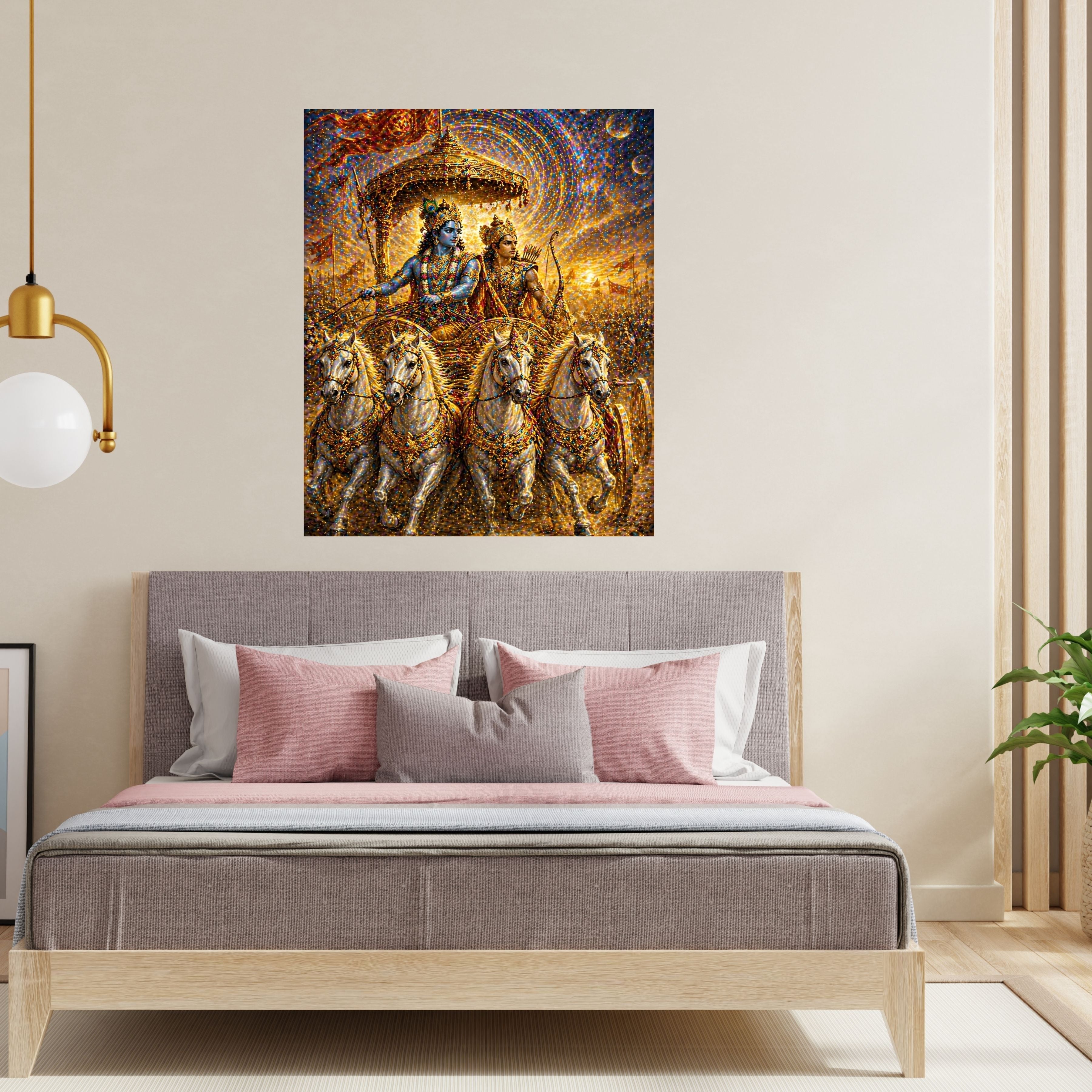 Lord Krishna Wall Art Printable, Krishna Digital Download, Hindu Wall Decor, Spiritual Home Decor, Pooja Room Art, Krishna Poster, Temple Artwork|sp74