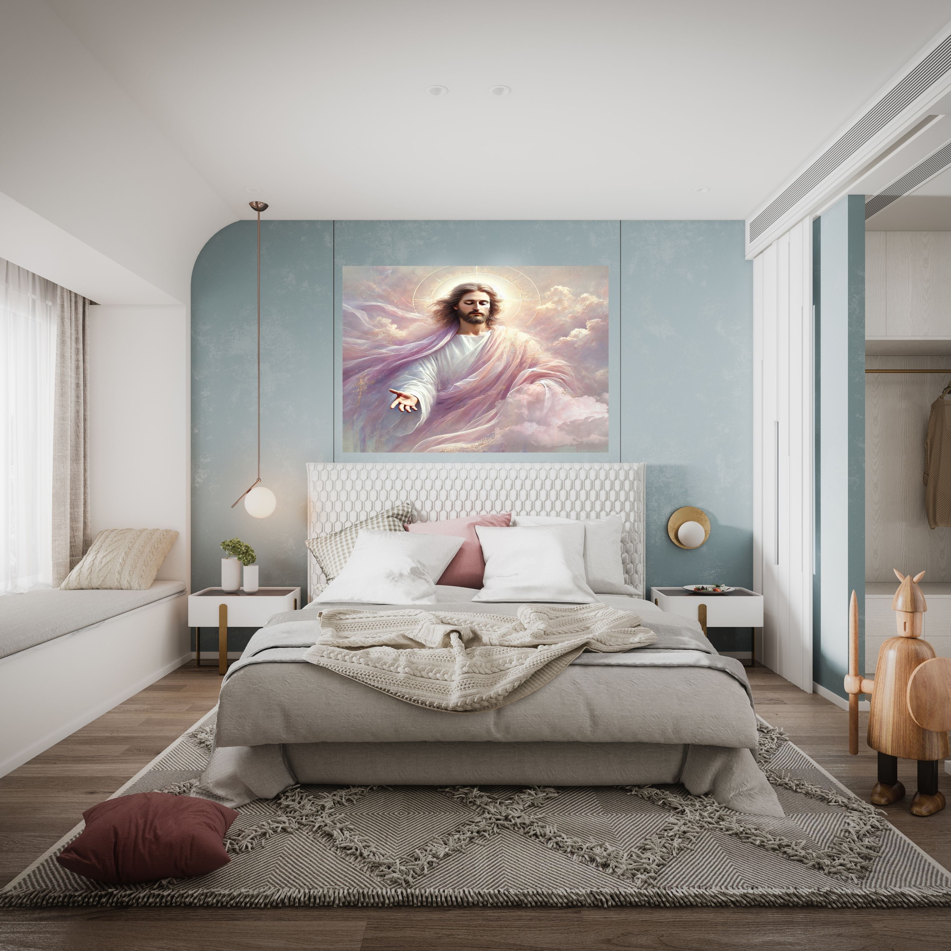 Jesus Wall Art Printable Set, Christian Nursery Decor, Bible Story Prints, Jesus with Children, Good Shepherd, Baptism, Faith Gift|sp24