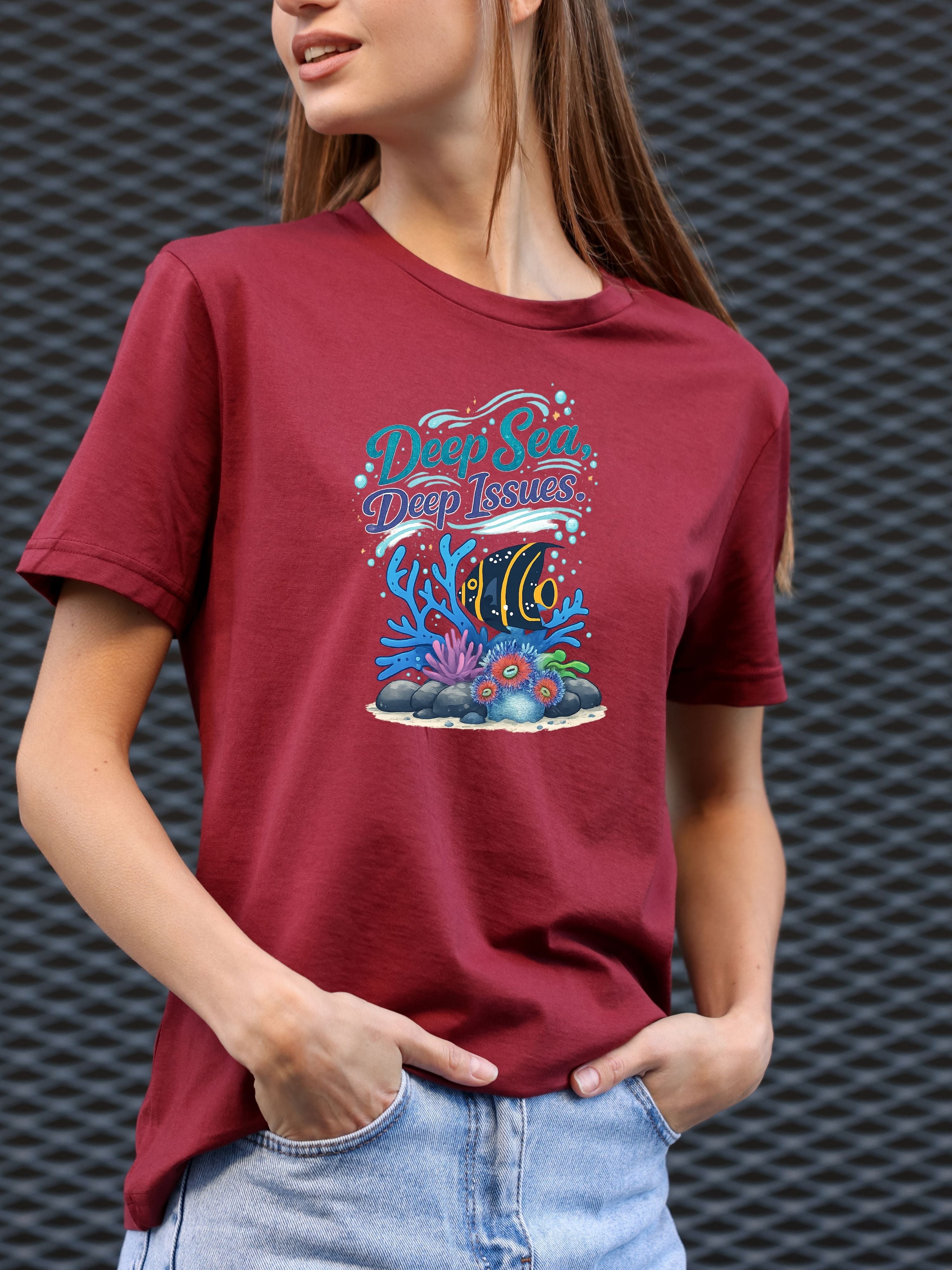 Under The Sea PNG, Ocean T-Shirt Design, Sea Life Graphic, Beach Lover Gift, Marine Life PNG, Coastal Aesthetic, Print On Demand Design, Digital Download|gr30-12