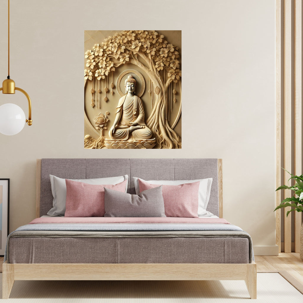 Lord Buddha Printable Wall Art, Zen Buddha Poster, Meditation Room Decor, Buddhist Wall Hanging, Spiritual Digital Download, Peaceful Home Decor|sp78