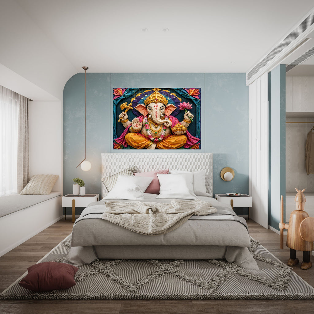 Lord Ganesha Wall Art Printable | Ganapathi Digital Download | Hindu God Decor | Spiritual Poster | Ganesh Chaturthi Gift | 11 Sizes Included|sp9