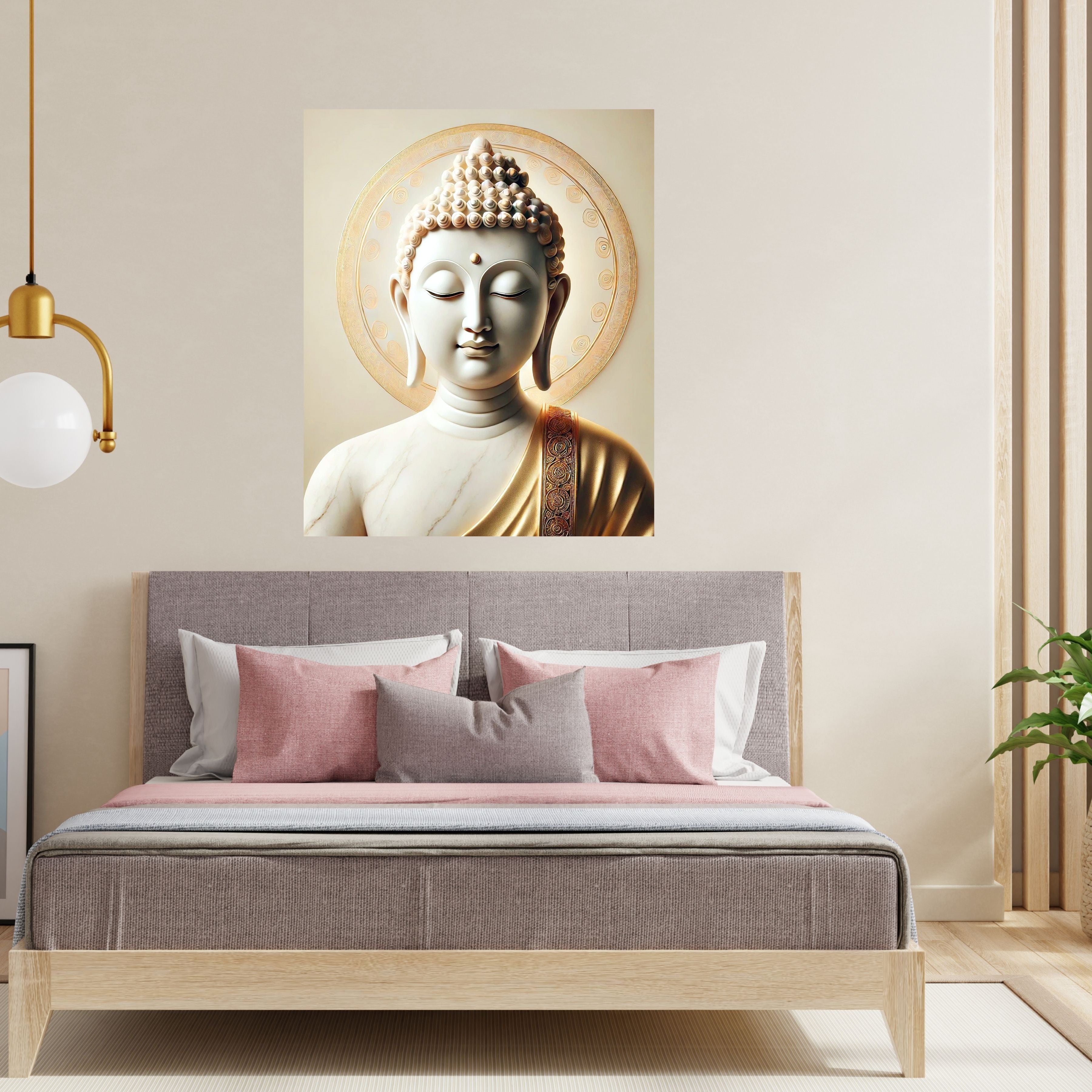 Commercial Use Lord Buddha Wall Art Printable | Zen Meditation Decor | Buddhist Wall Hanging | Spiritual Home Decor | Mindfulness Artwork | Instant Download|sp90c