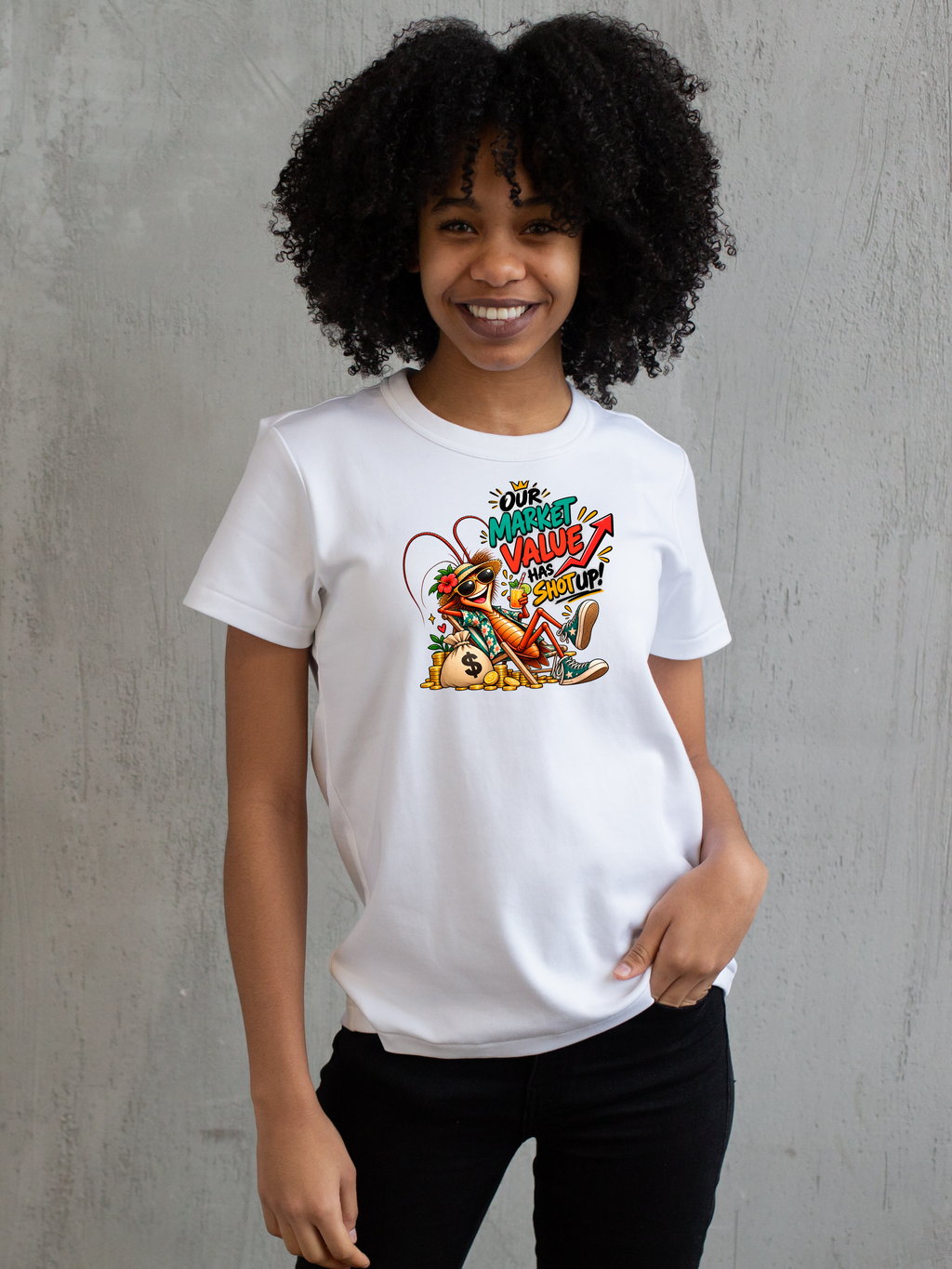 Our Market Value Has Shot Up Cockroach PNG | Investor Roach Shirt Art, 6 Sizes, Personal Use