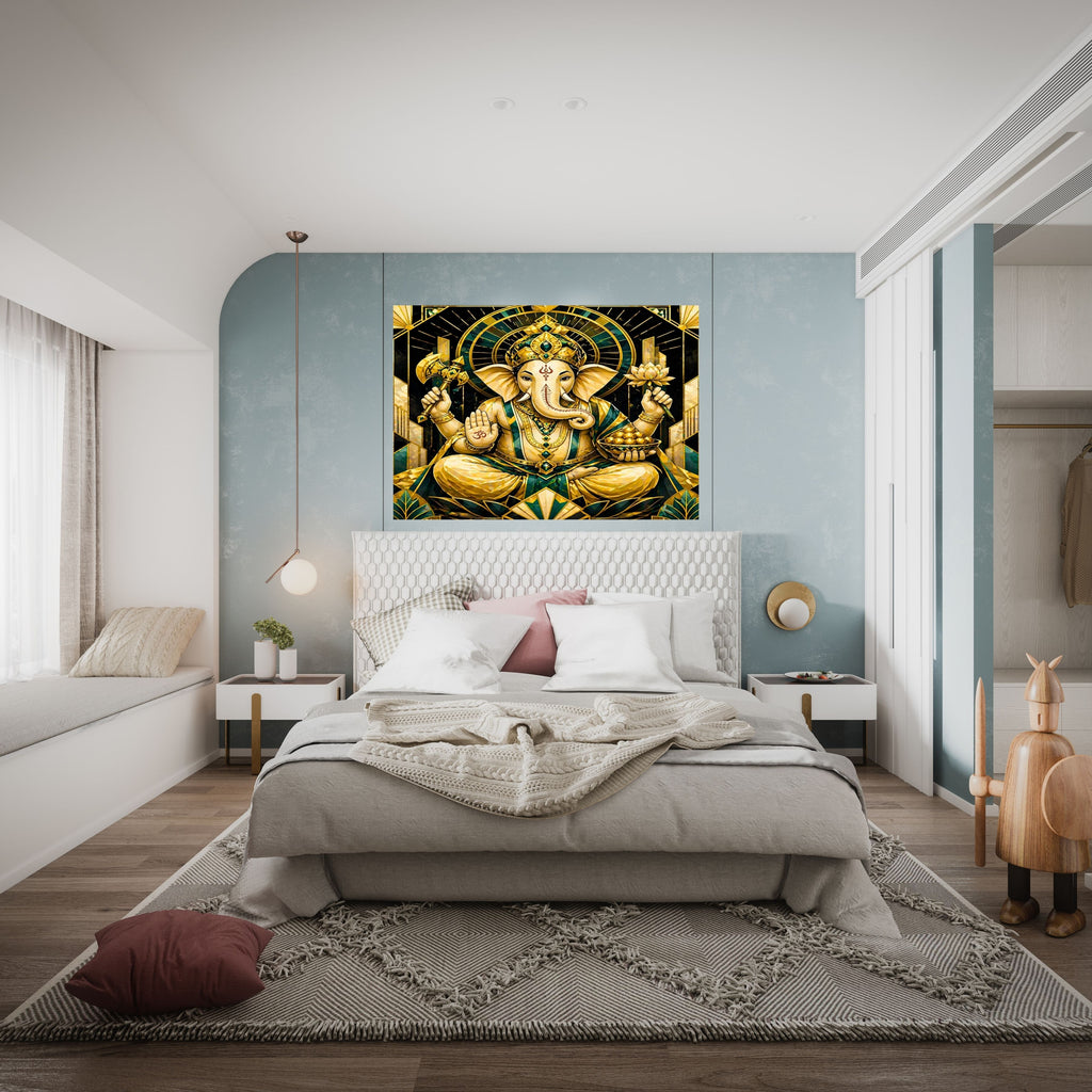 Lord Ganesha Wall Art Printable | Ganapathi Digital Download | Hindu God Decor | Spiritual Poster | Ganesh Chaturthi Gift | 11 Sizes Included|sp10
