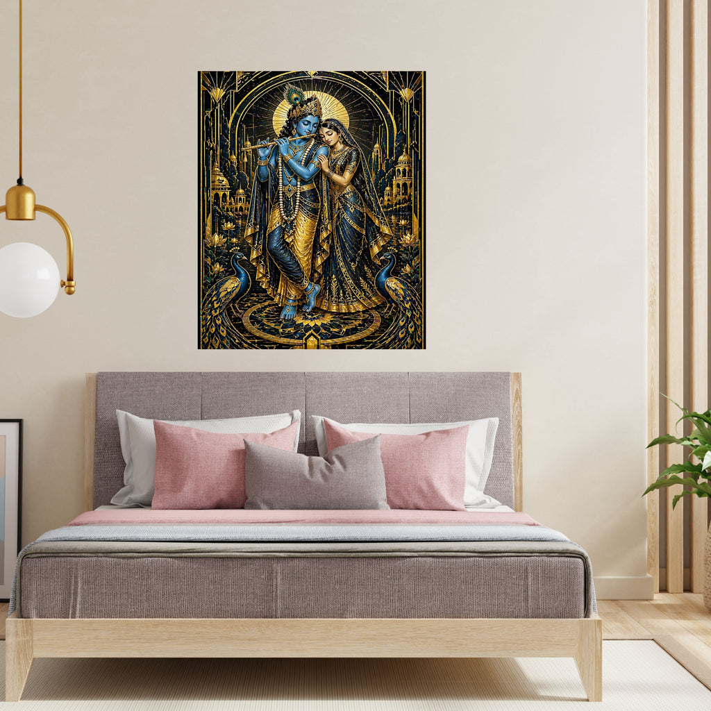 Lord Krishna Wall Art Printable, Krishna Digital Download, Hindu Wall Decor, Spiritual Home Decor, Pooja Room Art, Krishna Poster, Temple Artwork|sp62