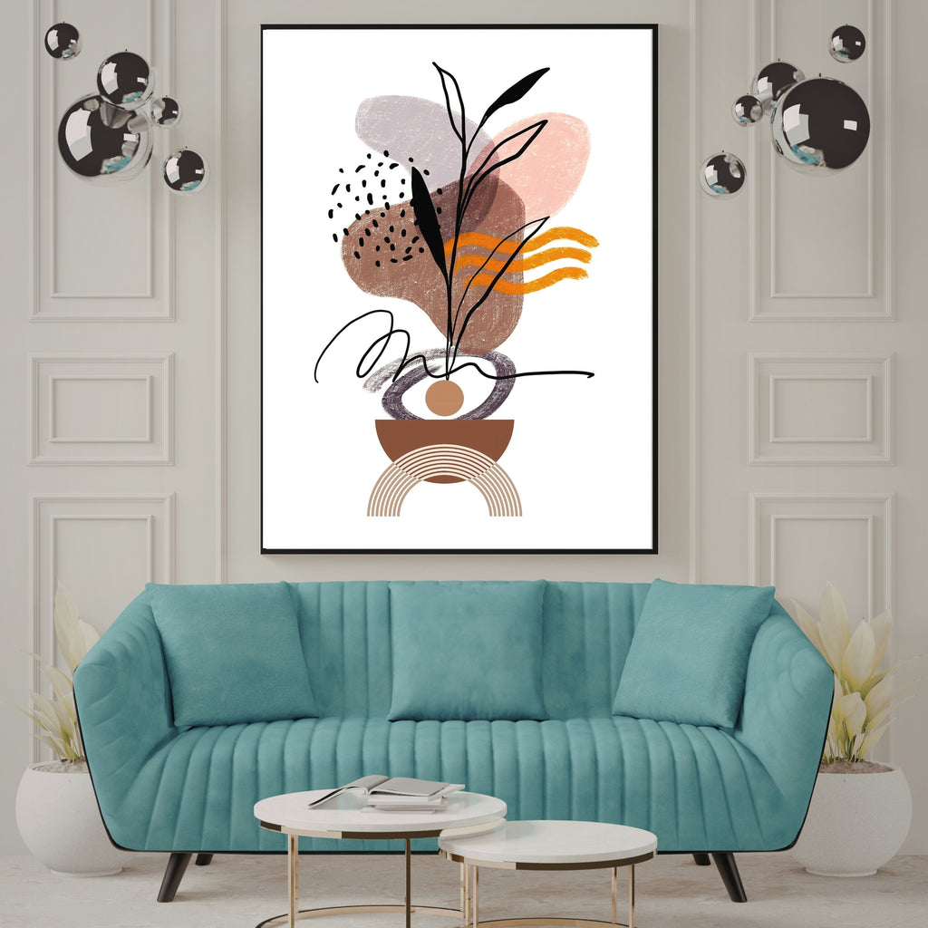 Commercial use Modern boho Wall Art Printable, Minimalist Wall Decor, Abstract modern Art Print, Neutral Aesthetic Wall Hanging, Living Room Bedroom Decor, Gallery Wall Art, Instant Download|m46c