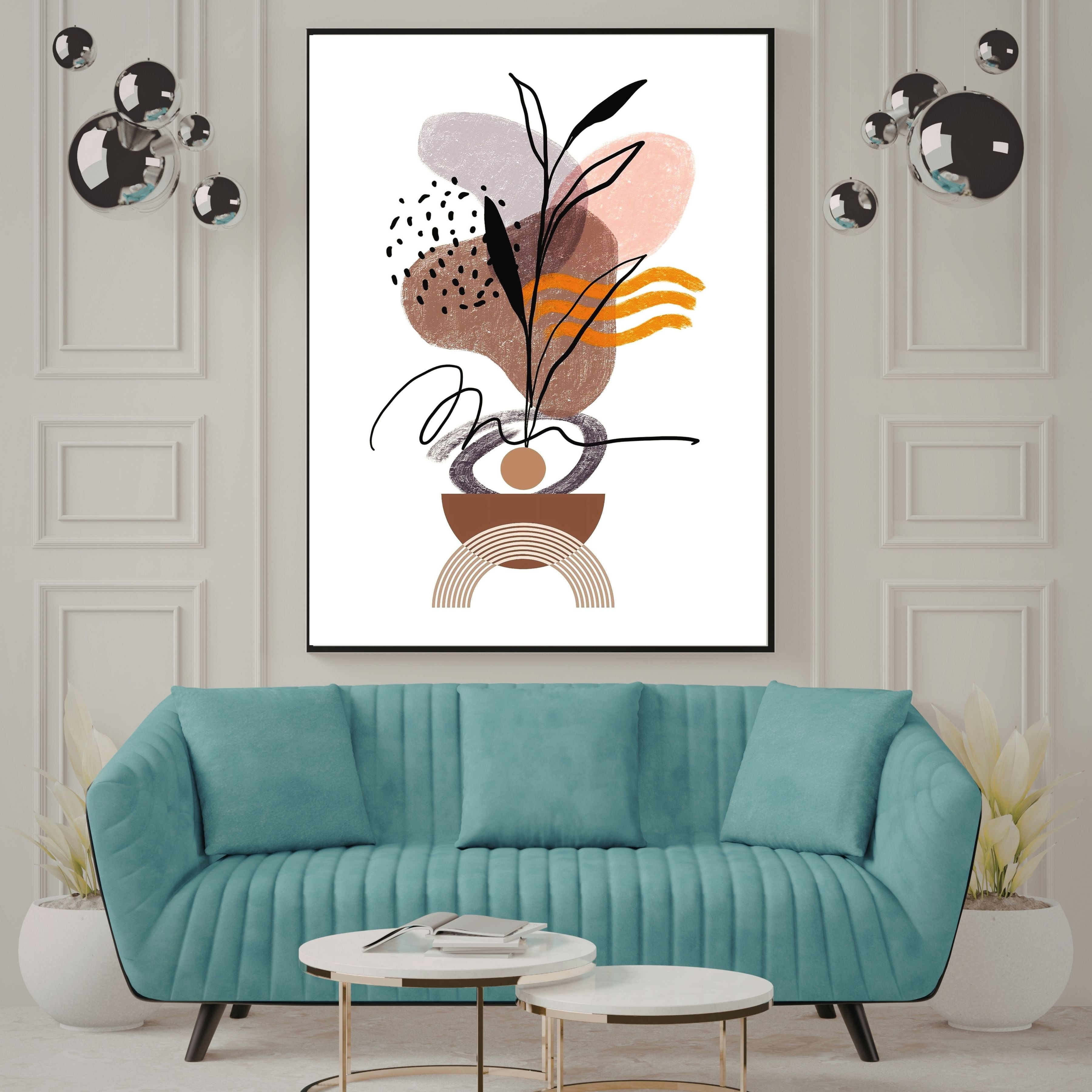 Commercial use Modern boho Wall Art Printable, Minimalist Wall Decor, Abstract modern Art Print, Neutral Aesthetic Wall Hanging, Living Room Bedroom Decor, Gallery Wall Art, Instant Download|m46c
