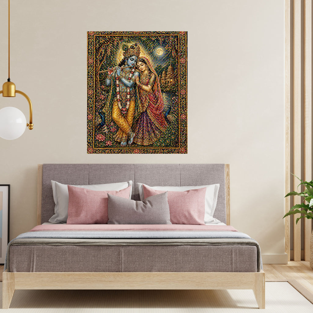 Lord Krishna Wall Art Printable, Krishna Digital Download, Hindu Wall Decor, Spiritual Home Decor, Pooja Room Art, Krishna Poster, Temple Artwork|sp76