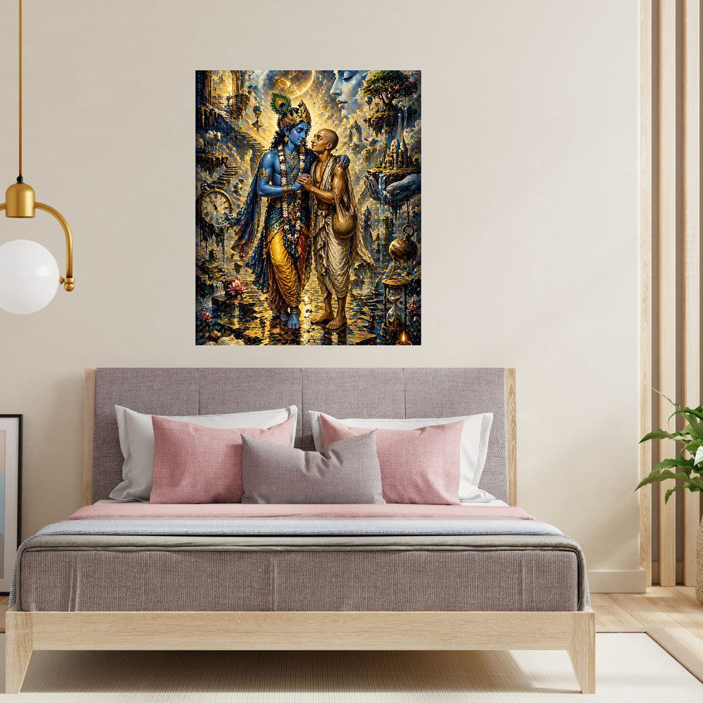 Lord Krishna Wall Art Printable, Krishna Digital Download, Hindu Wall Decor, Spiritual Home Decor, Pooja Room Art, Krishna Poster, Temple Artwork|sp67