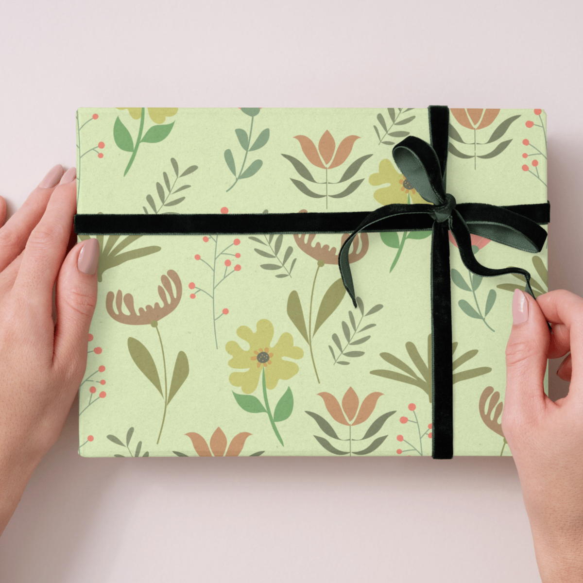 Boho Folk Floral Seamless Pattern Bundle 10 Colourways Commercial Use - Botanical Digital Paper Yellow Daisy Terracotta Tulip POD Etsy Boho Home Botanical Merchandise