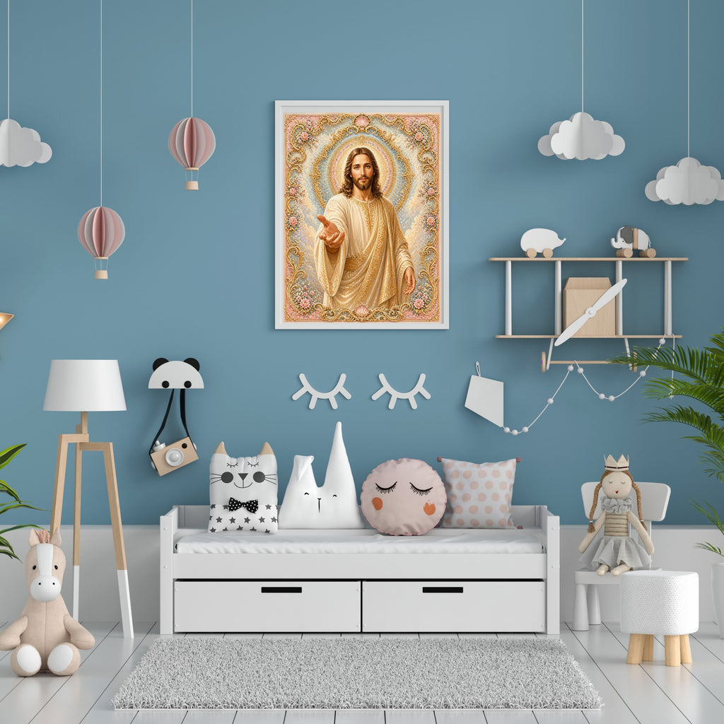 Jesus Wall Art Printable Set, Christian Nursery Decor, Bible Story Prints, Jesus with Children, Good Shepherd, Baptism, Faith Gift|sp36