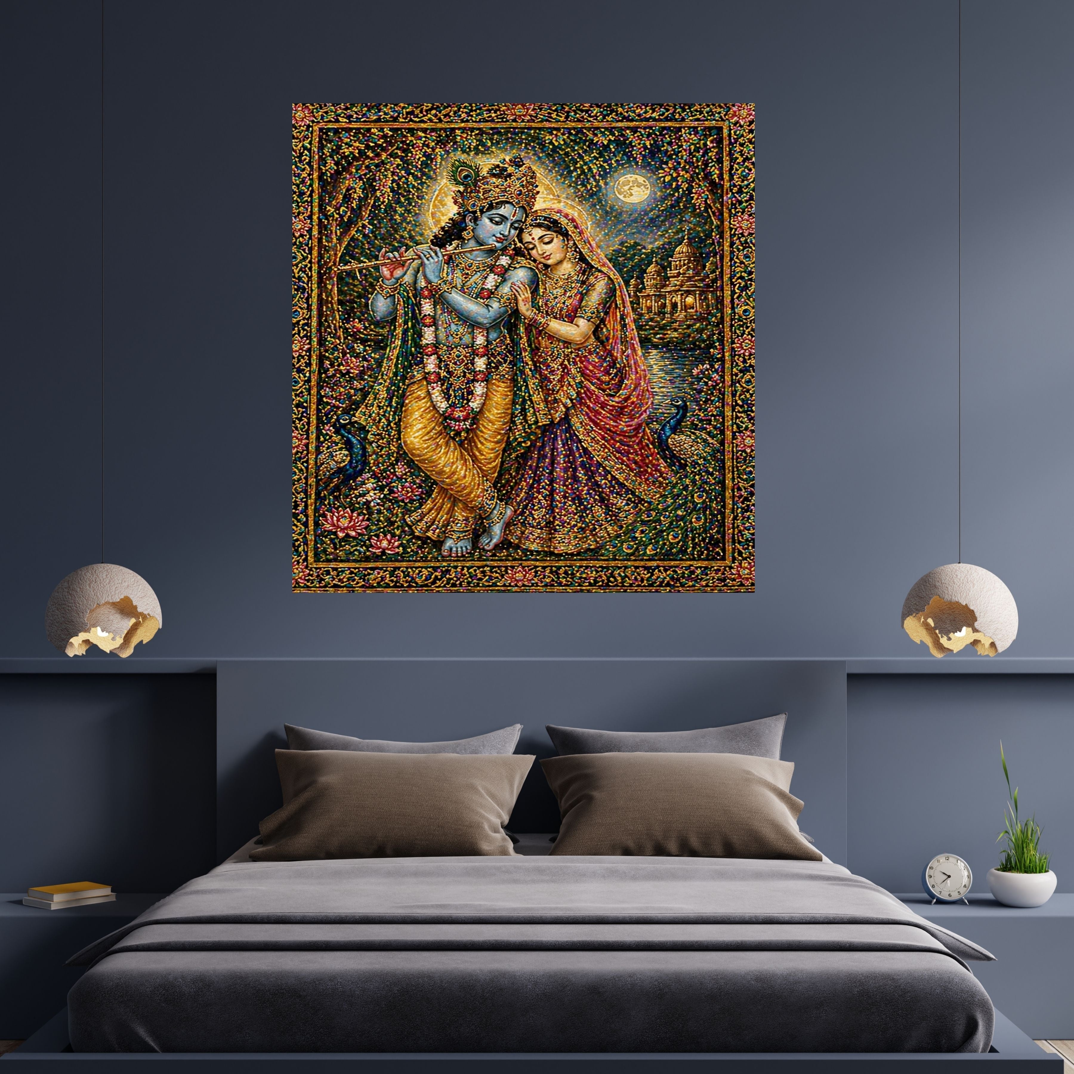 Commercial Use Lord Krishna Wall Art Bundle | Hindu Printable Decor | Commercial Use License Included | Spiritual Home Decor | Pooja Room Prints | Digital Download|sp76c