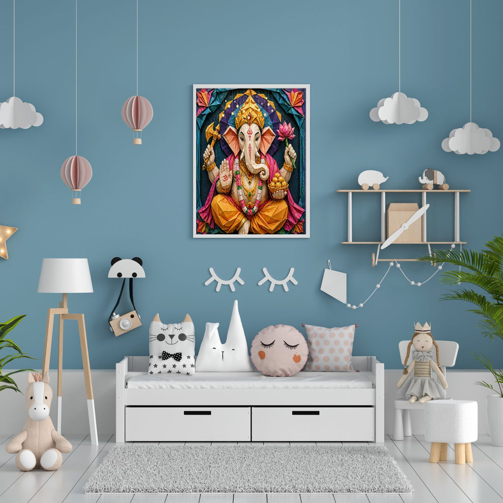 Lord Ganesha Wall Art Printable | Ganapathi Digital Download | Hindu God Decor | Spiritual Poster | Ganesh Chaturthi Gift | 11 Sizes Included|sp9