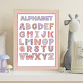 Alphabet Wall Art Printable, ABC Learning Poster, Kids Educational Decor, Nursery Wall Art, Preschool Classroom Print, Homeschool Decor, Digital Download|ke1-9