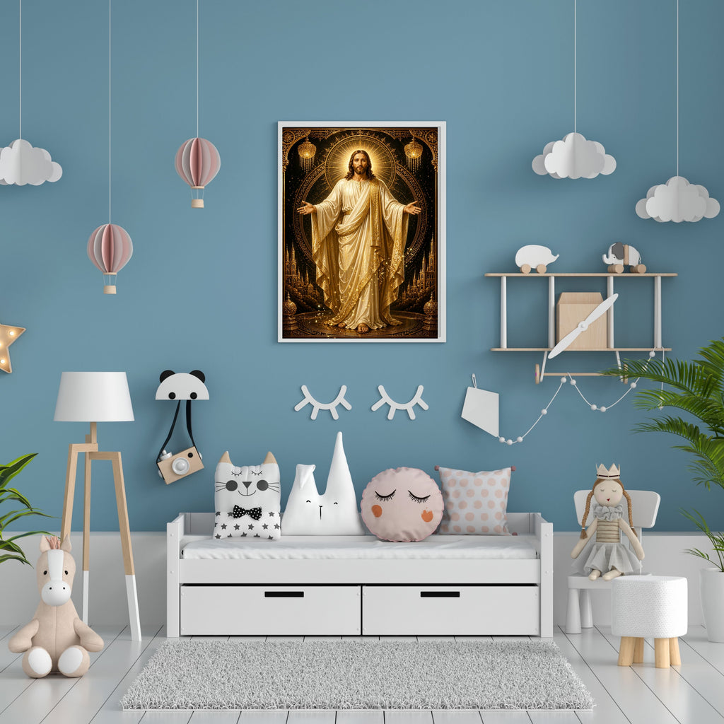 Commercial Use Jesus Wall Art Printable Set, Christian Nursery Decor Bundle, Bible Story Illustrations, Resell License Included|sp39c