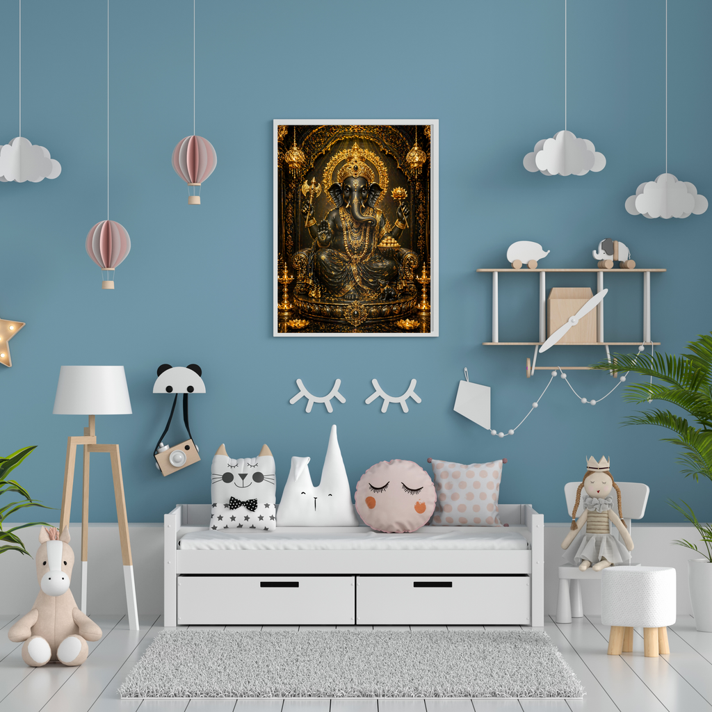 Lord Ganesha Wall Art Printable | Ganapathi Digital Download | Hindu God Decor | Spiritual Poster | Ganesh Chaturthi Gift | 11 Sizes Included|sp6