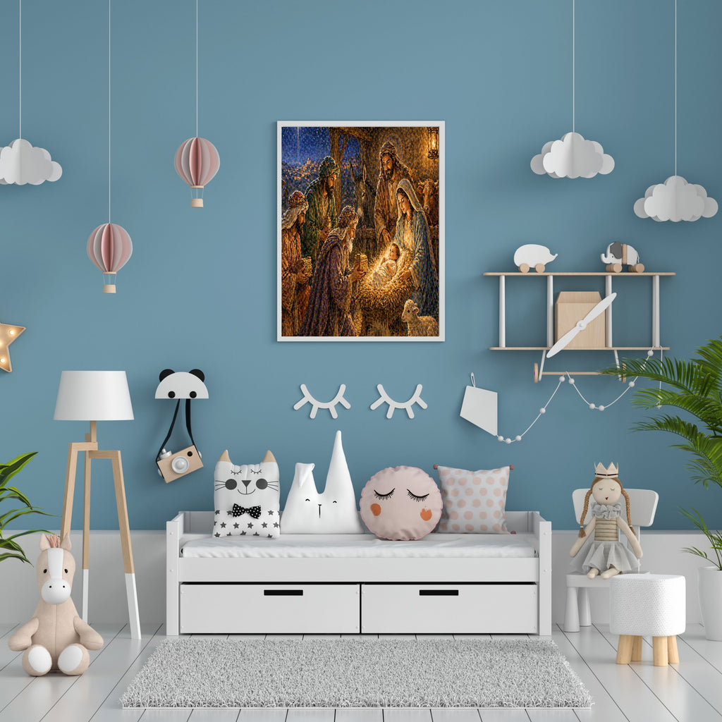 Commercial Use Jesus Wall Art Printable Set, Christian Nursery Decor Bundle, Bible Story Illustrations, Resell License Included|sp15c