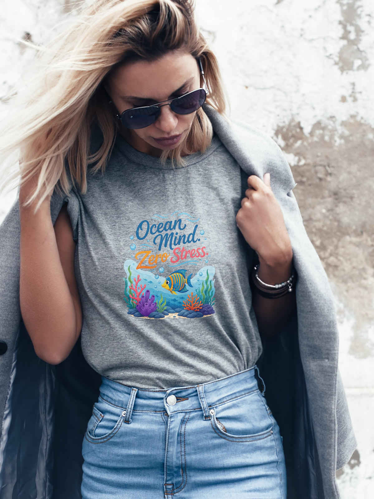Under The Sea PNG, Ocean T-Shirt Design, Sea Life Graphic, Beach Lover Gift, Marine Life PNG, Coastal Aesthetic, Print On Demand Design, Digital Download|gr30-11