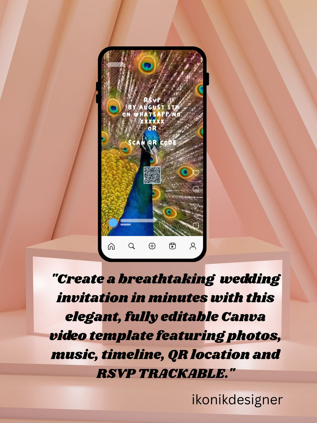 commercial use ANIMAL THEME Birthday Invitation Video | Editable Canva pro Template | Kids Party Invite | ki22c