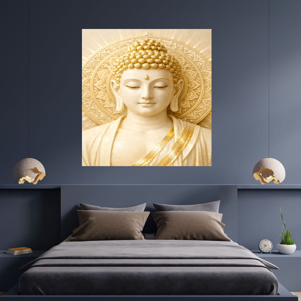 Lord Buddha Printable Wall Art, Zen Buddha Poster, Meditation Room Decor, Buddhist Wall Hanging, Spiritual Digital Download, Peaceful Home Decor|sp88