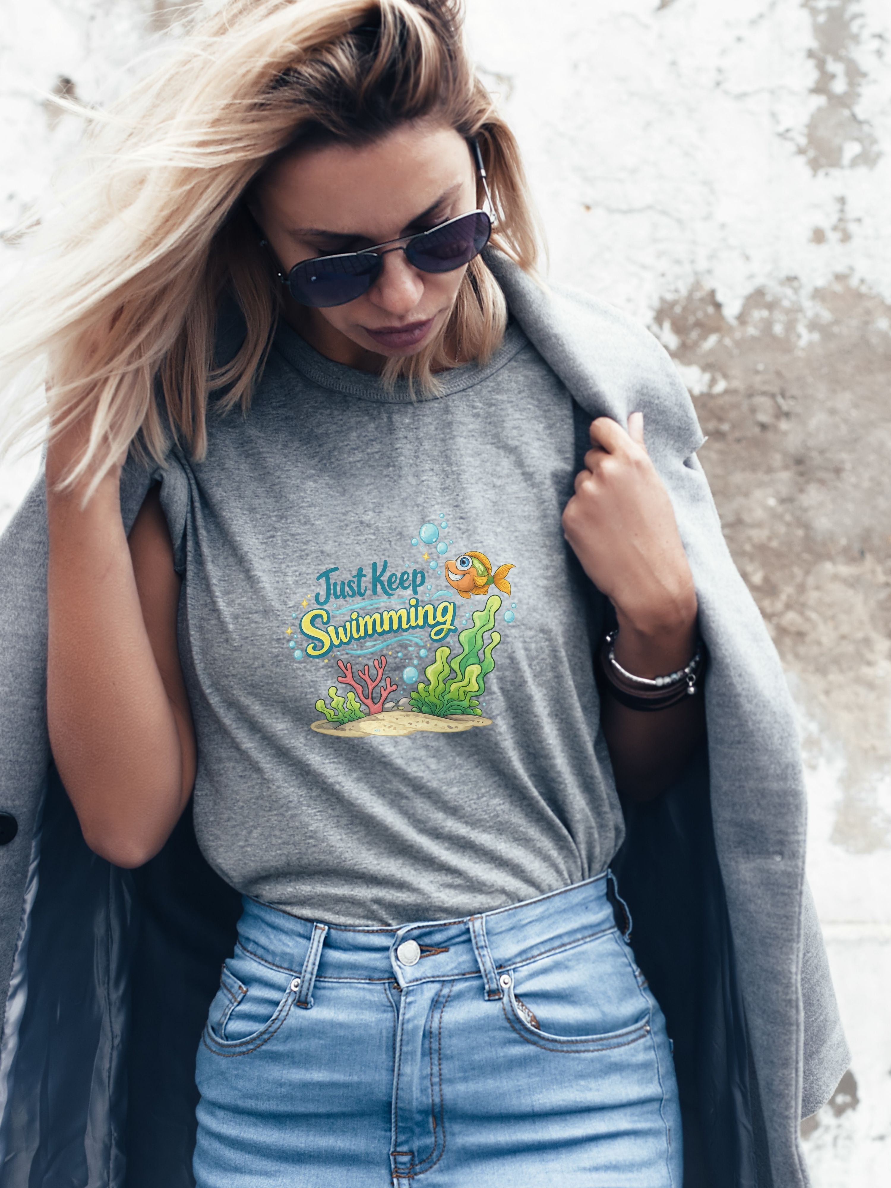 Under The Sea PNG, Ocean T-Shirt Design, Sea Life Graphic, Beach Lover Gift, Marine Life PNG, Coastal Aesthetic, Print On Demand Design, Digital Download|gr30-5
